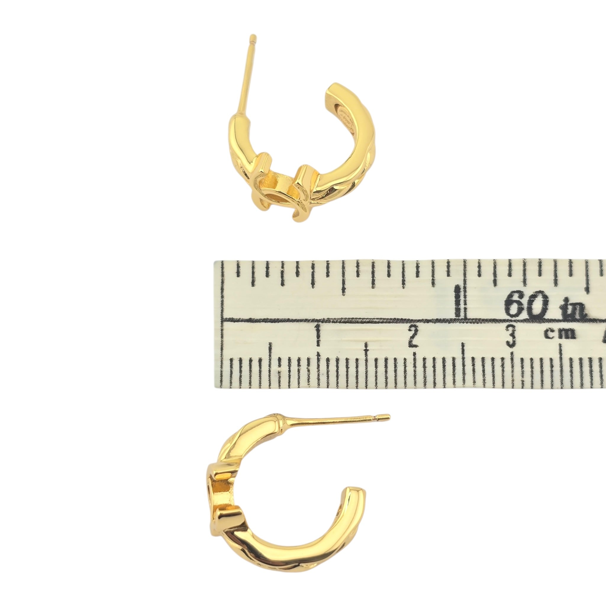 Chanel CC Gold Hoop Earrings 2026 CHANEL