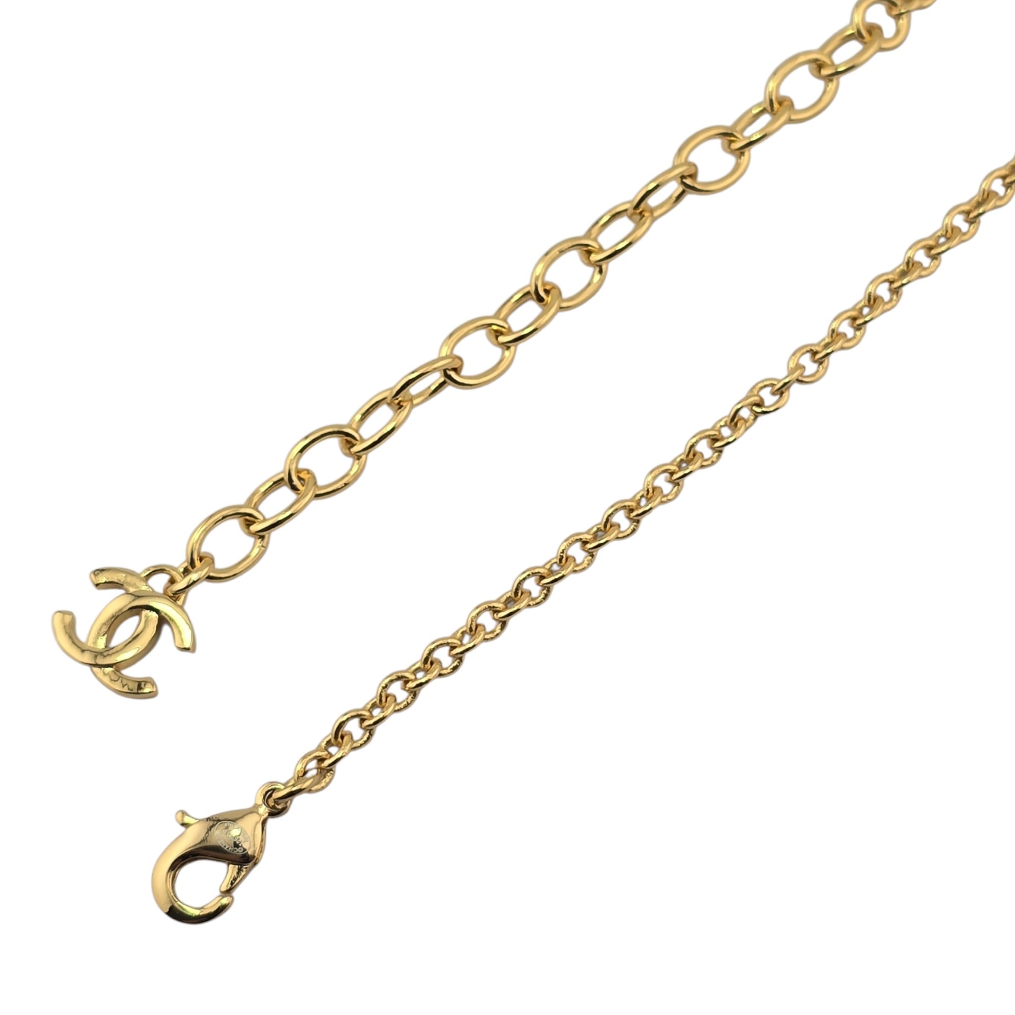 Chanel CC Red Heart Necklace 2026 CHANEL