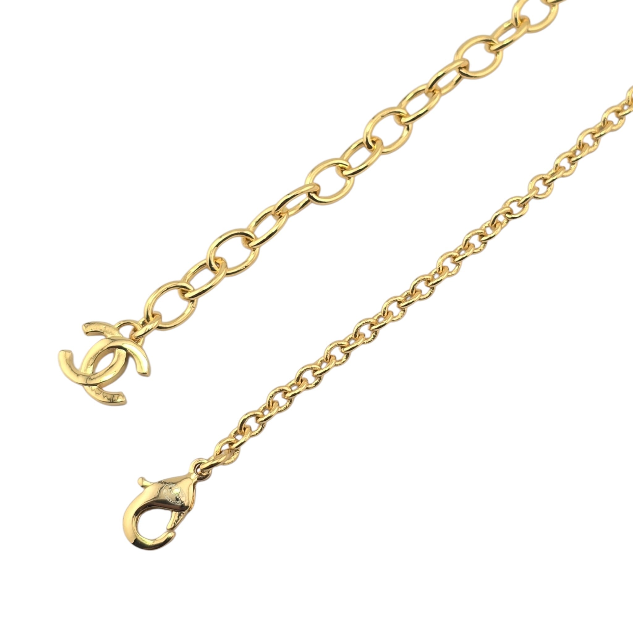 Chanel CC Red Heart Necklace 2026 CHANEL