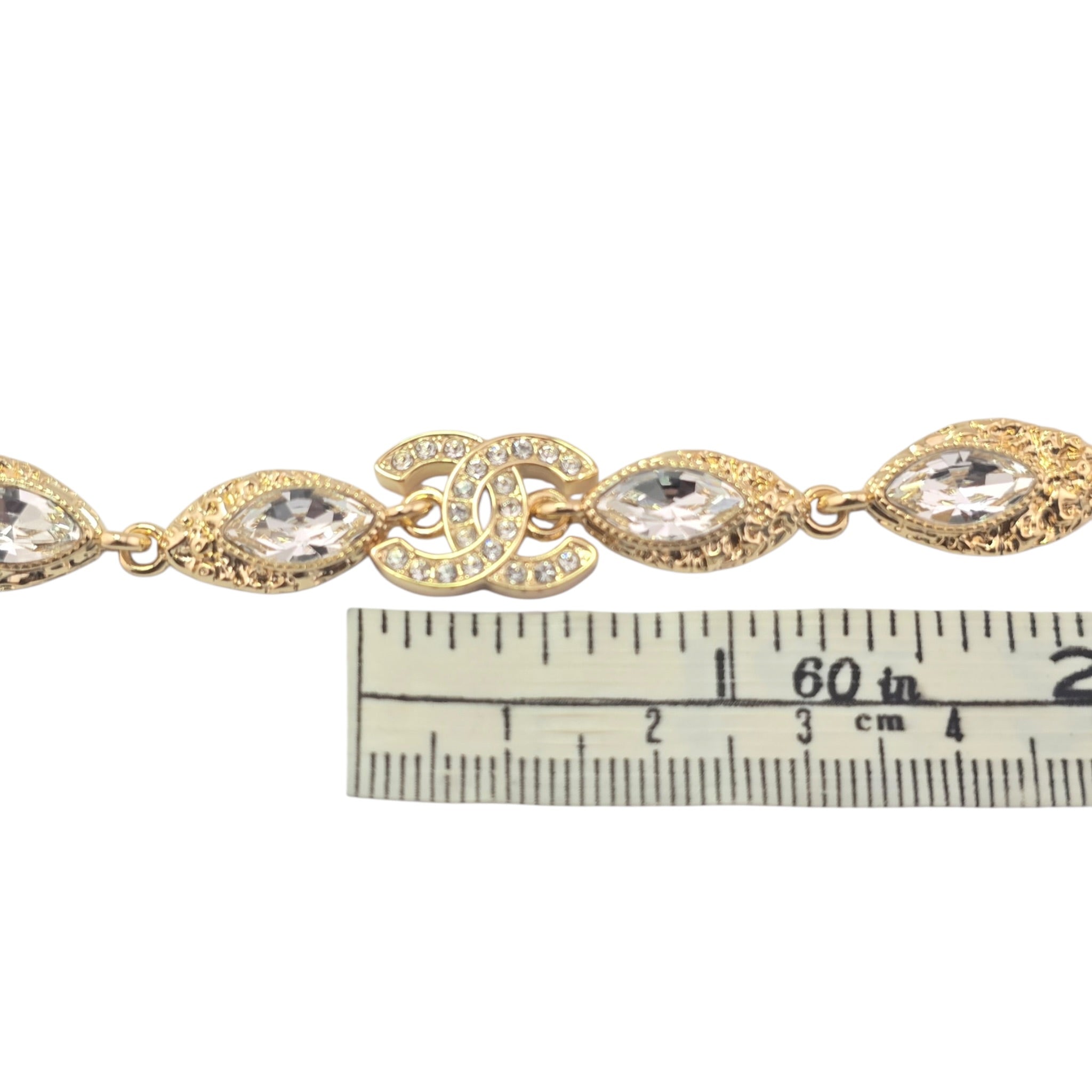 Chanel CC Gold Crystal Pendant Necklace 2026 CHANEL