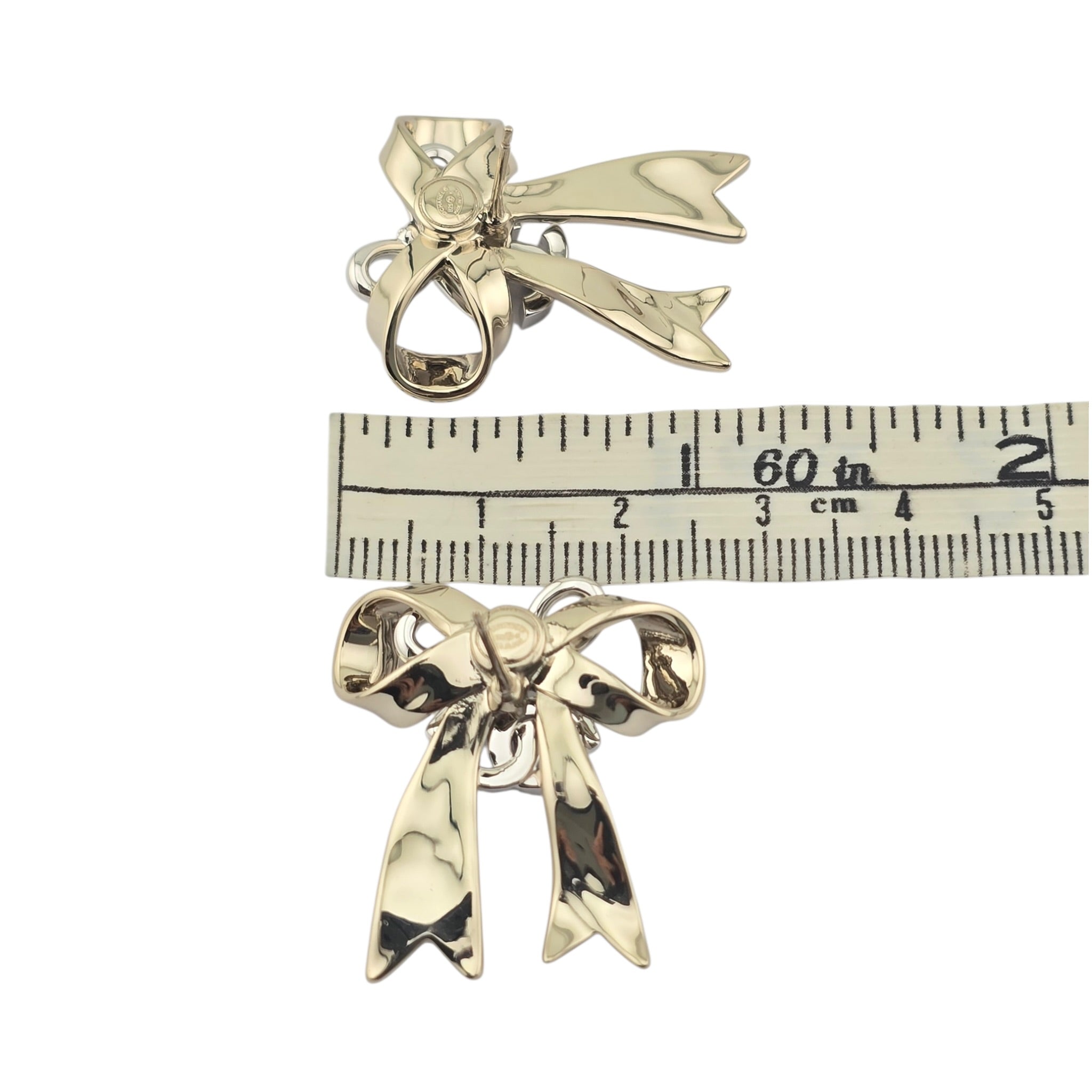Chanel CC Bow Gold Earrings 2025 CHANEL
