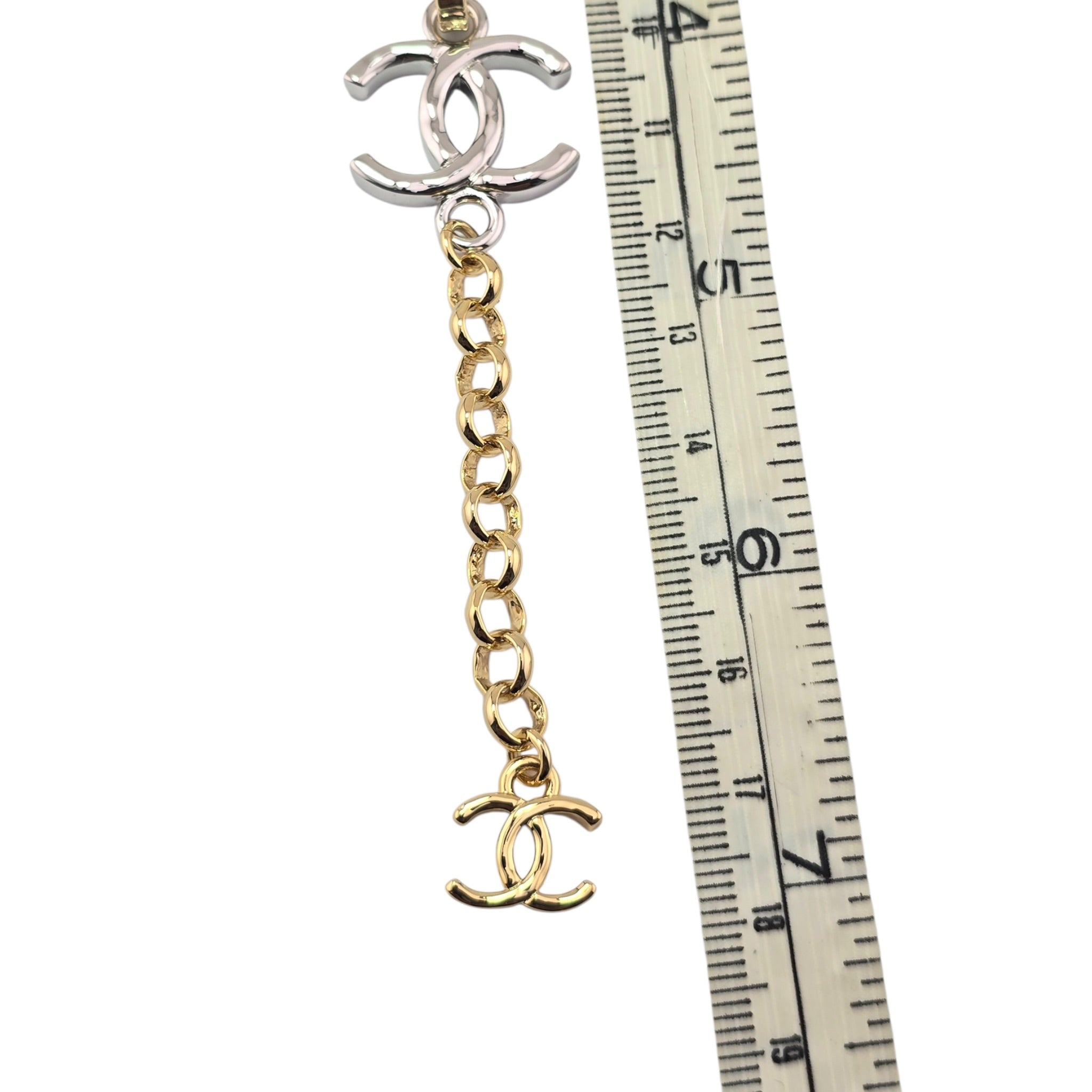 Chanel CC Gold Silver Metal Bracelet 2026 CHANEL