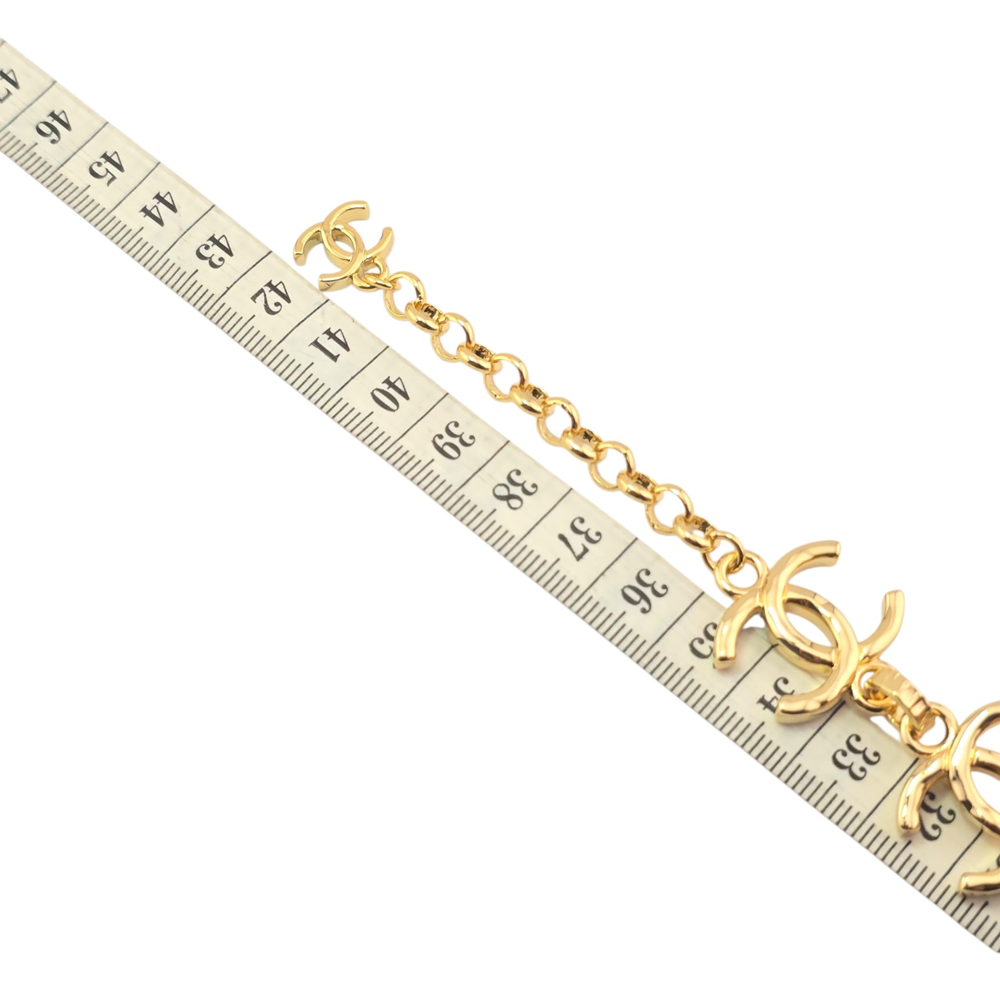 Chanel CC Gold Silver Metal Necklace 2026 CHANEL
