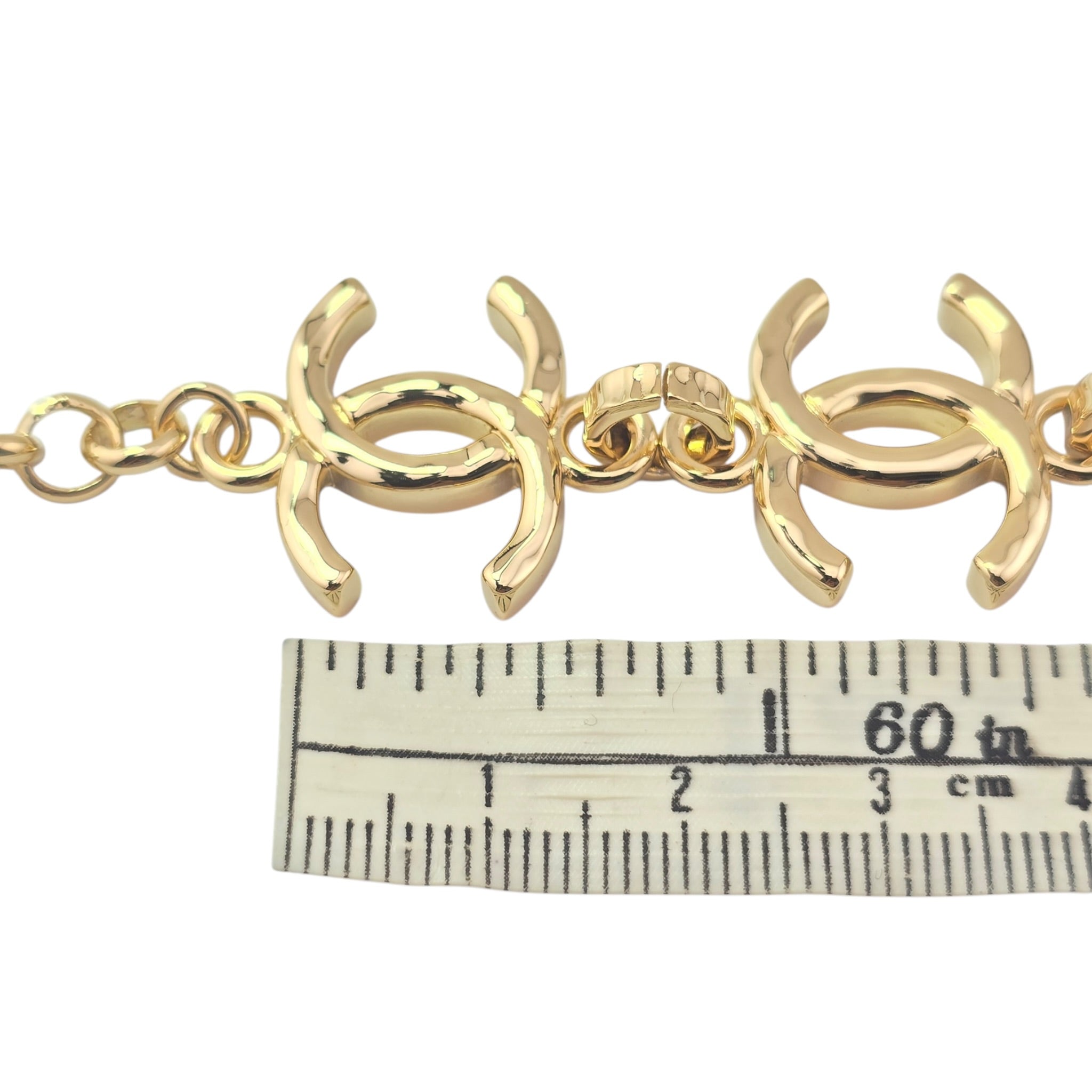 Chanel CC Gold Silver Metal Necklace 2026 CHANEL