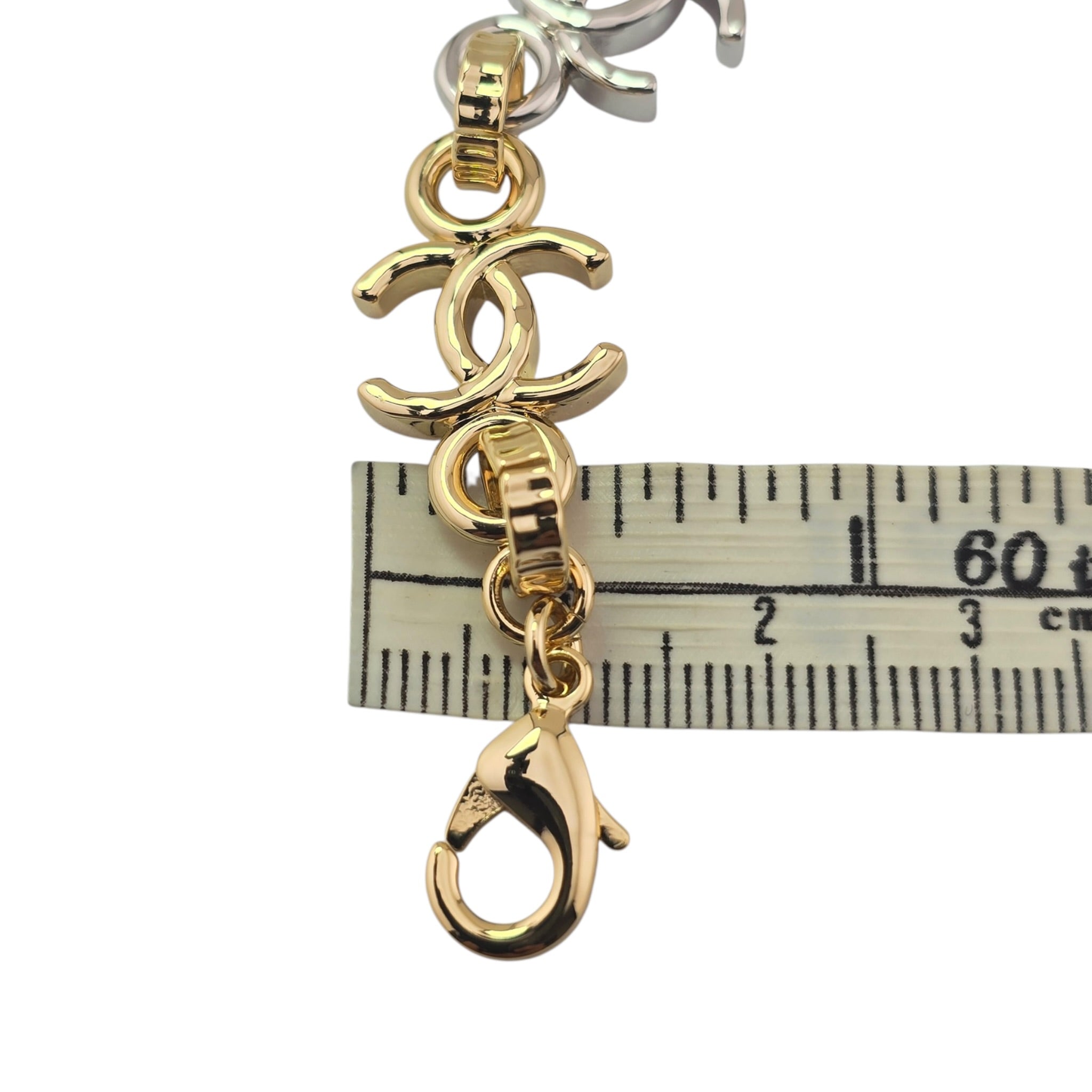 Chanel CC Silver Gold Metal Bracelet 2026 CHANEL