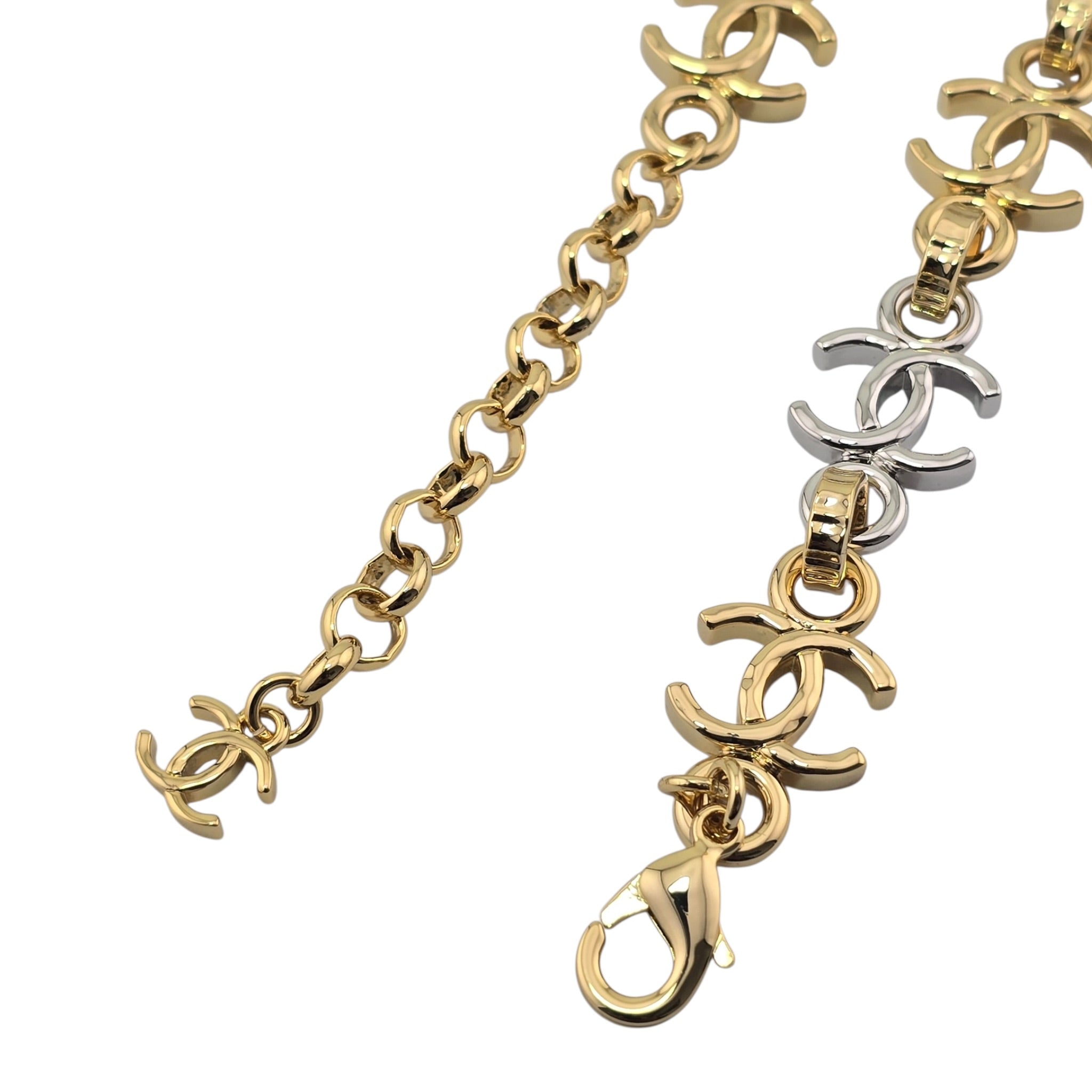 Chanel CC Silver Gold Metal Necklace 2026 CHANEL