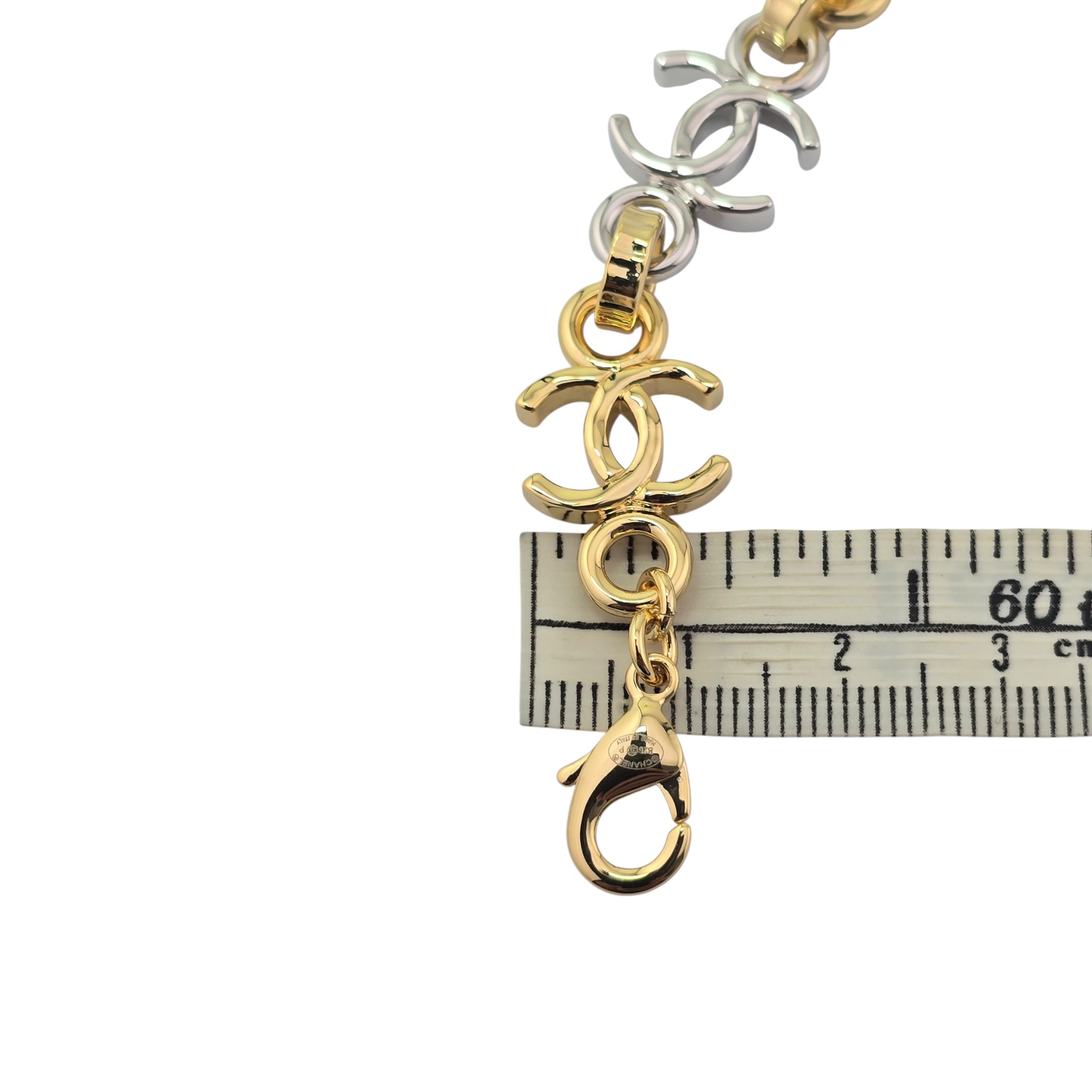 Chanel CC Silver Gold Metal Necklace 2026 CHANEL