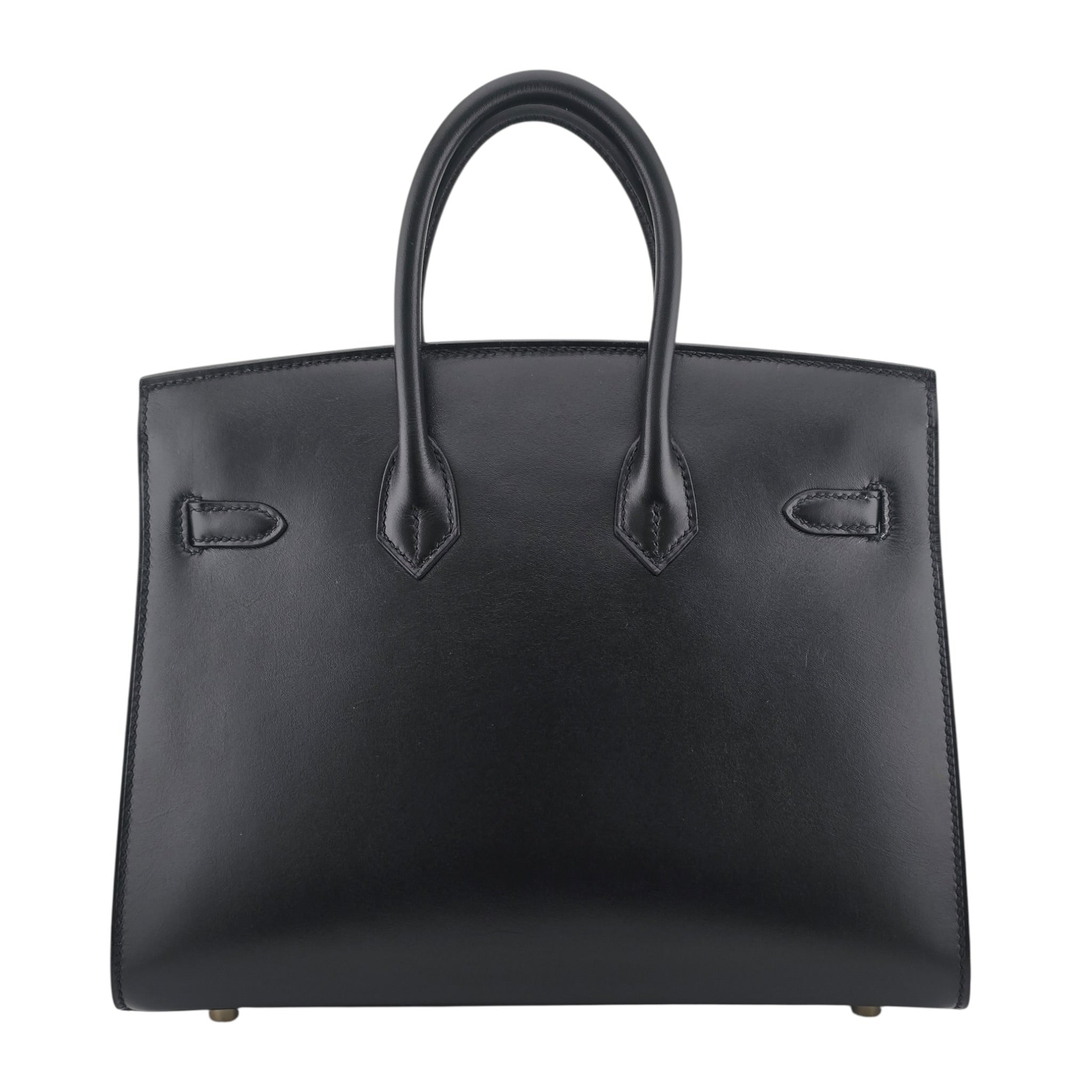 Hermès Birkin 25 Noir Box Leather Gold Hardware HERMES