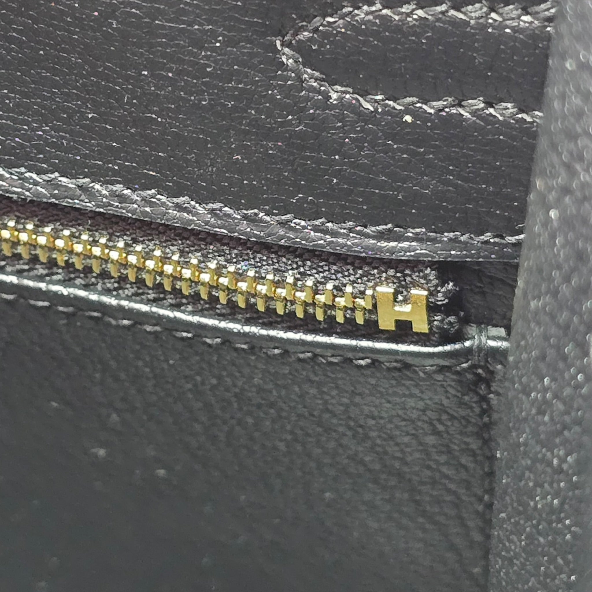 Hermès Birkin 25 Noir Box Leather Gold Hardware HERMES