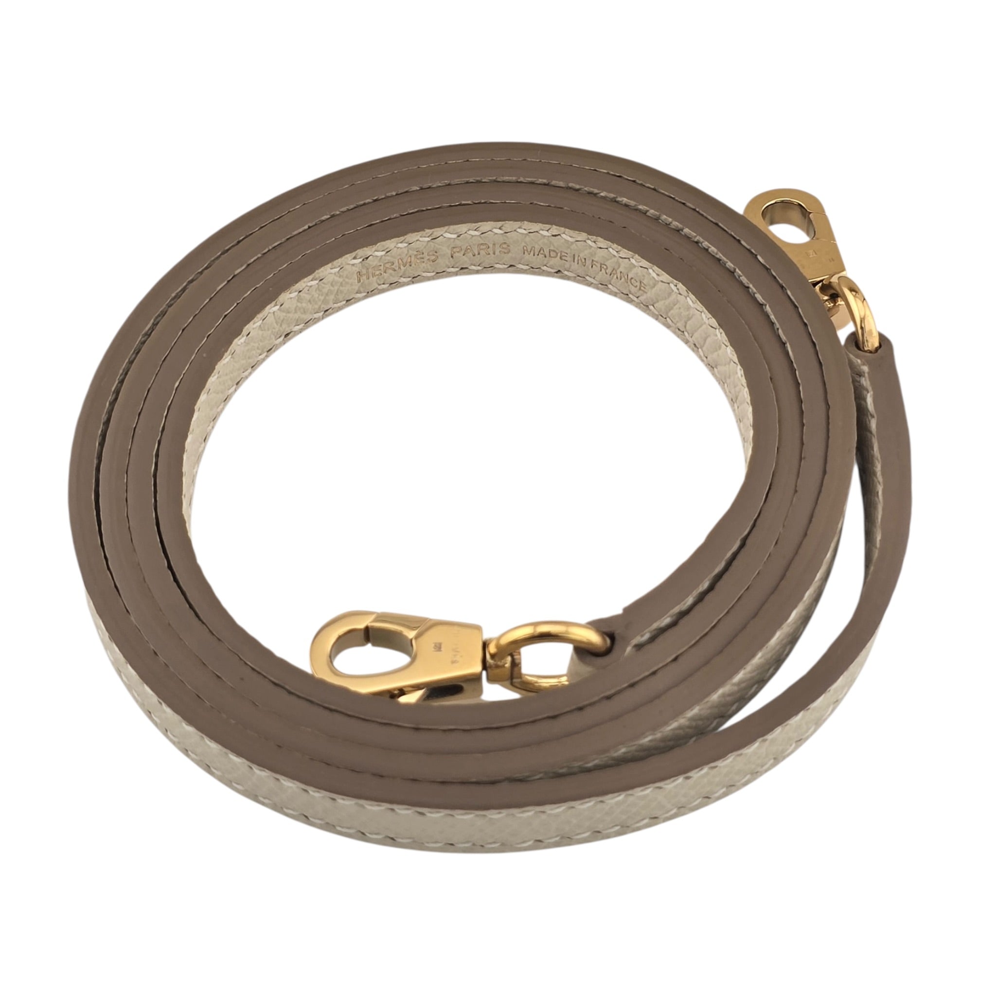 Hermes Mini Kelly II Epsom Craie Gold Hardware HERMES