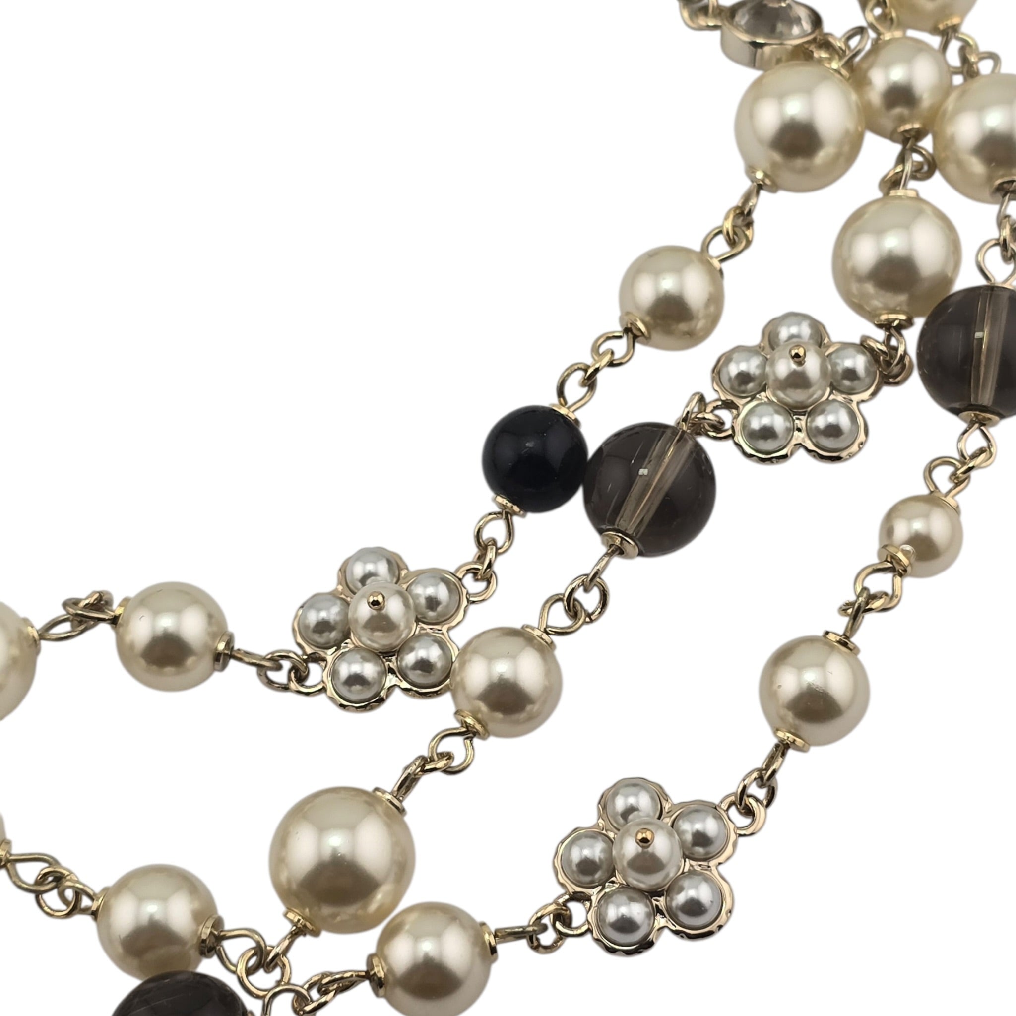 Chanel CC Sautoir Baroque Pearl Camellia Necklace 2024 CHANEL