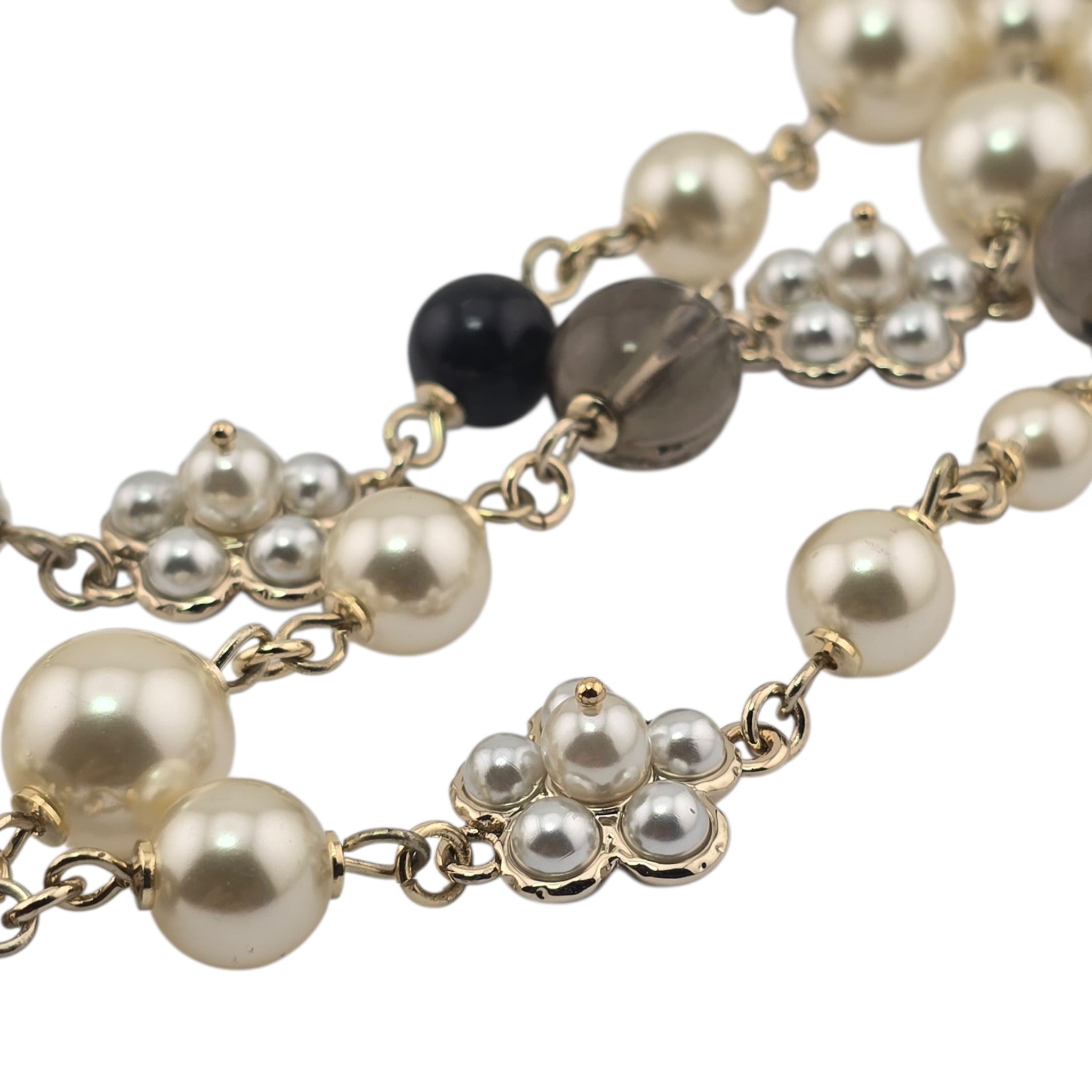 Chanel CC Sautoir Baroque Pearl Camellia Necklace 2024 CHANEL