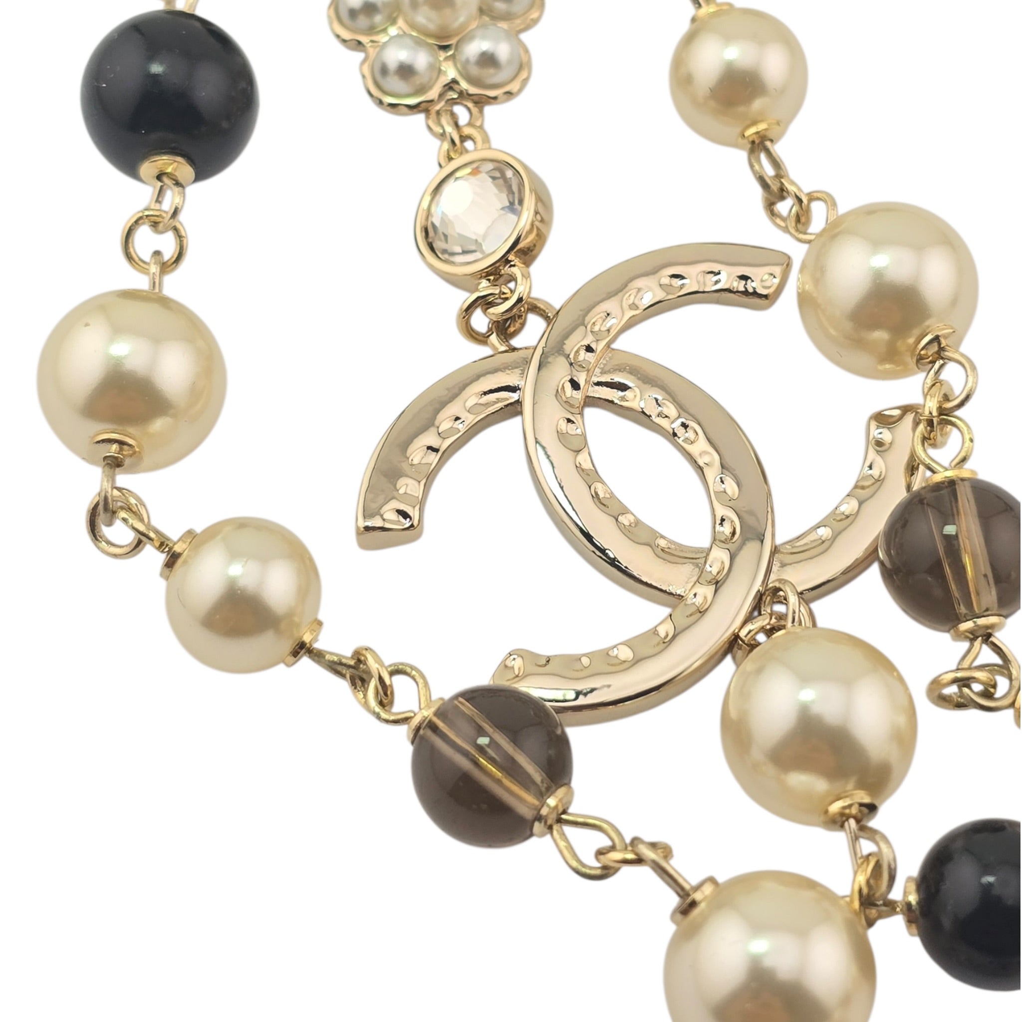 Chanel CC Sautoir Baroque Pearl Camellia Necklace 2024 CHANEL