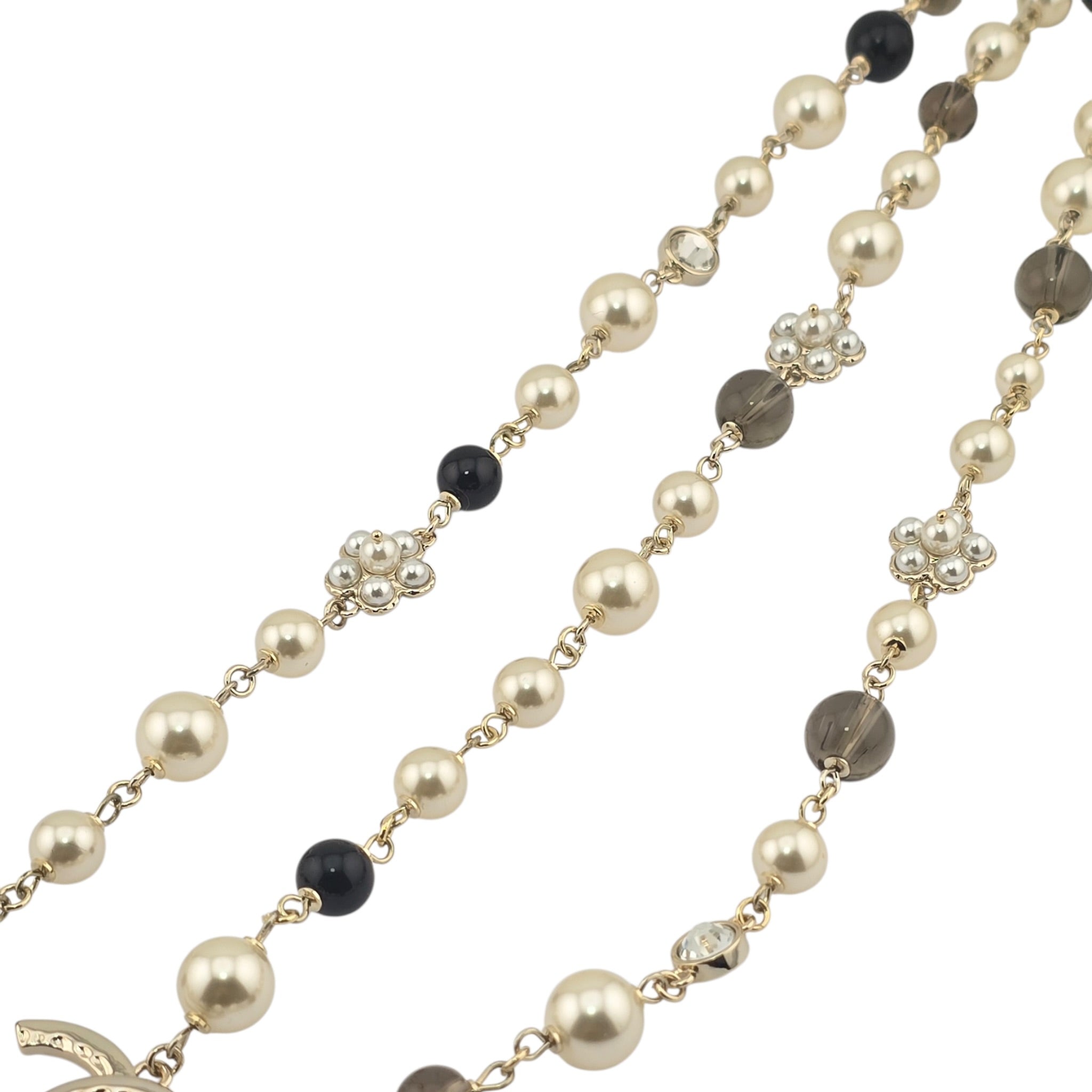 Chanel CC Sautoir Baroque Pearl Camellia Necklace 2024 CHANEL