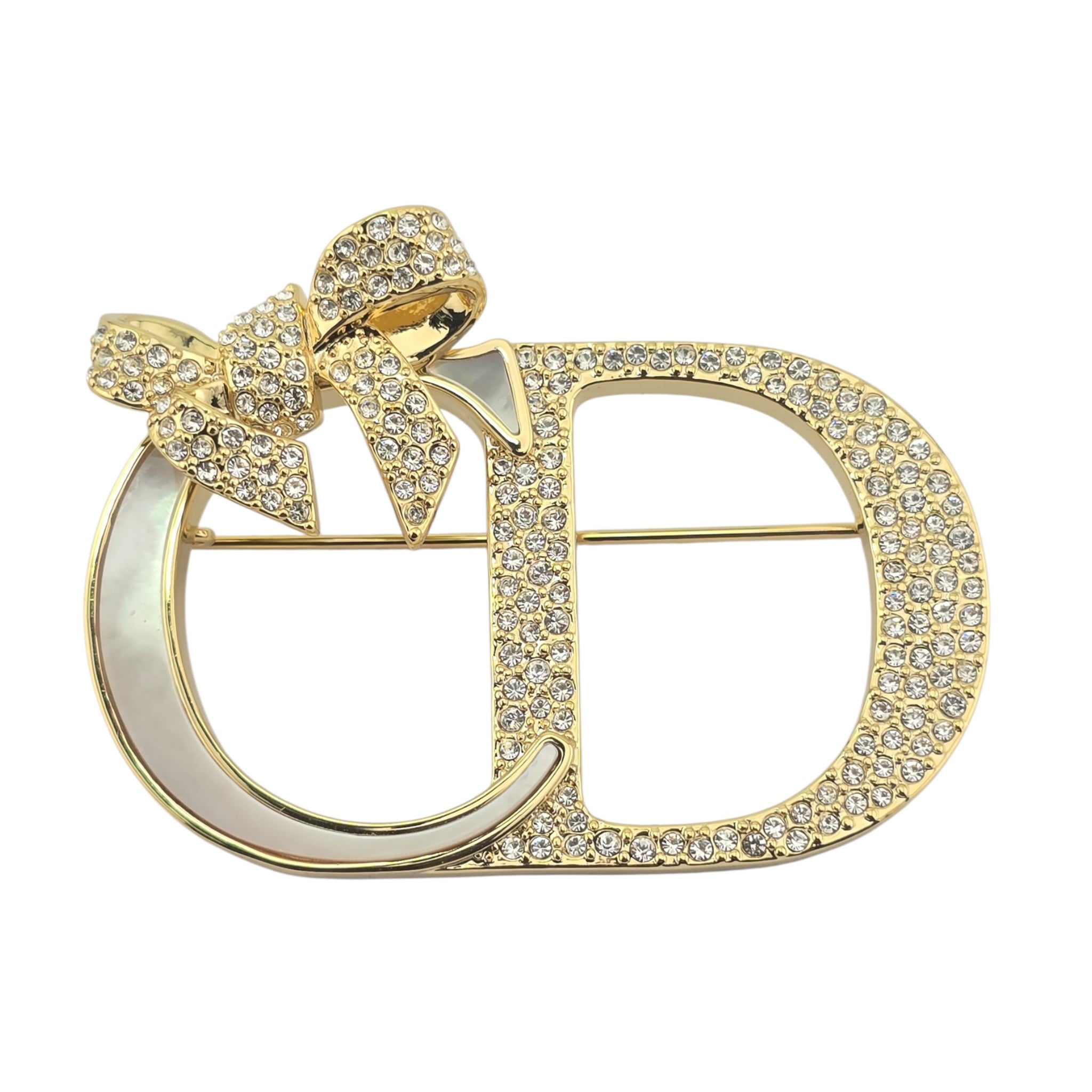 Dior Or – Dior Shiny Bow Brooch DIOR