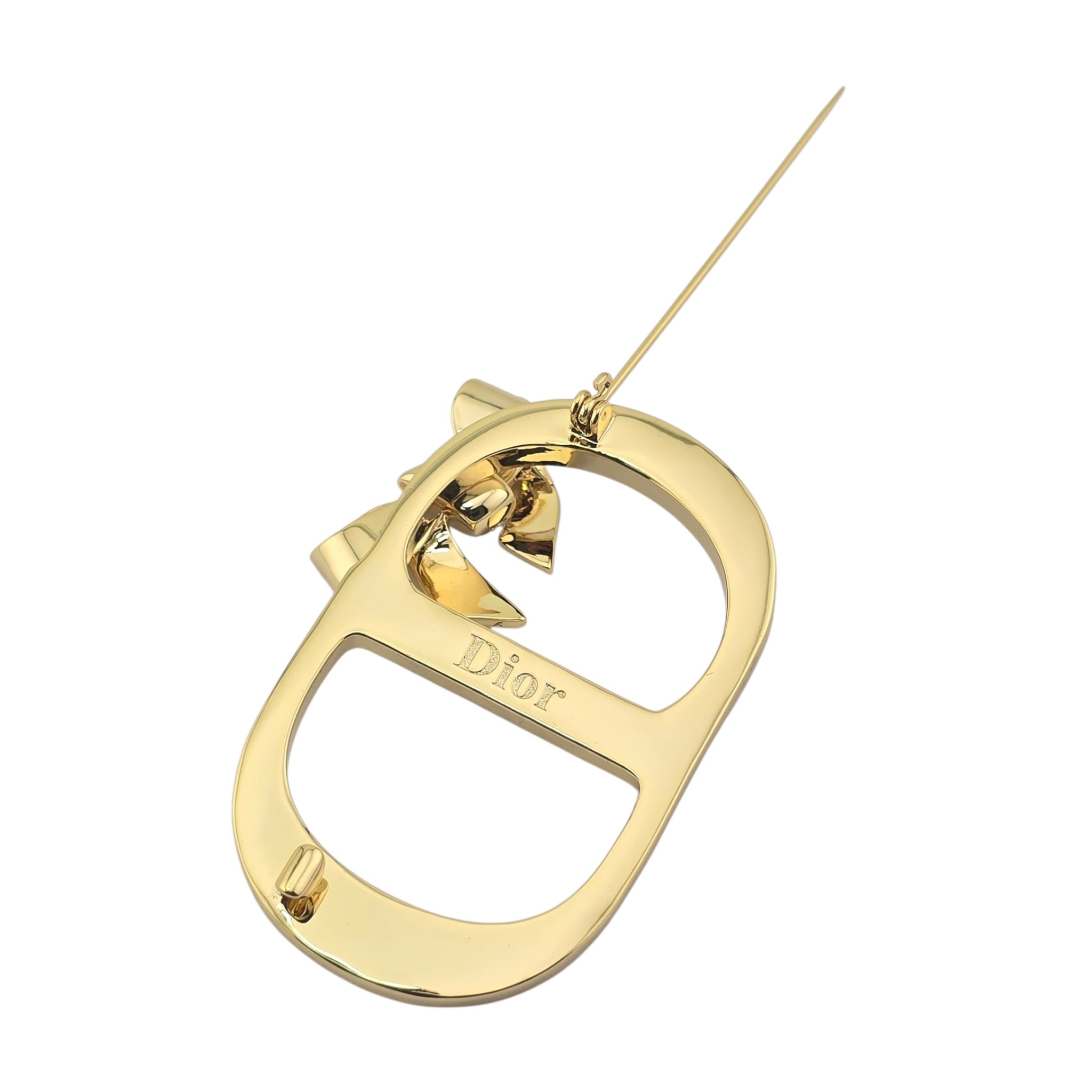 Dior Or – Dior Shiny Bow Brooch DIOR