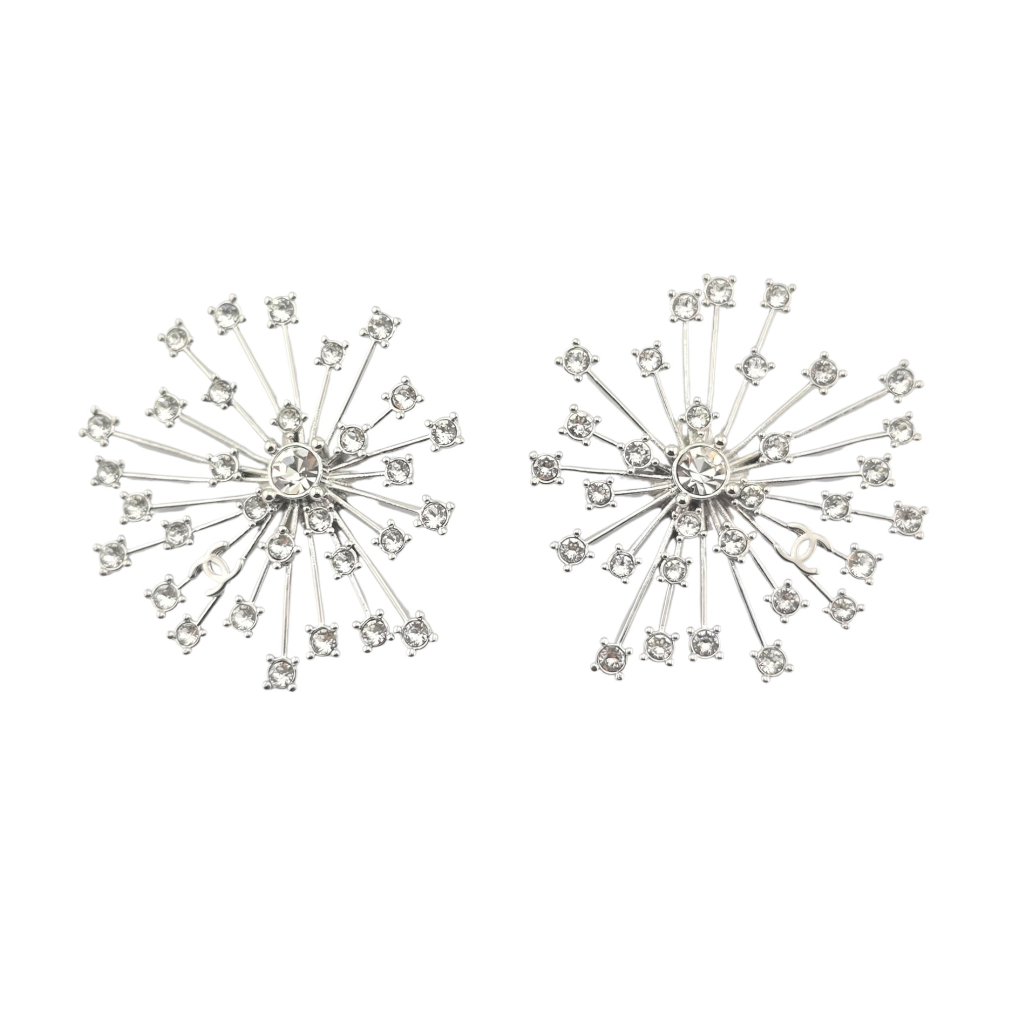 Chanel CC Stud Silver Earrings 2026 SS26 CHANEL