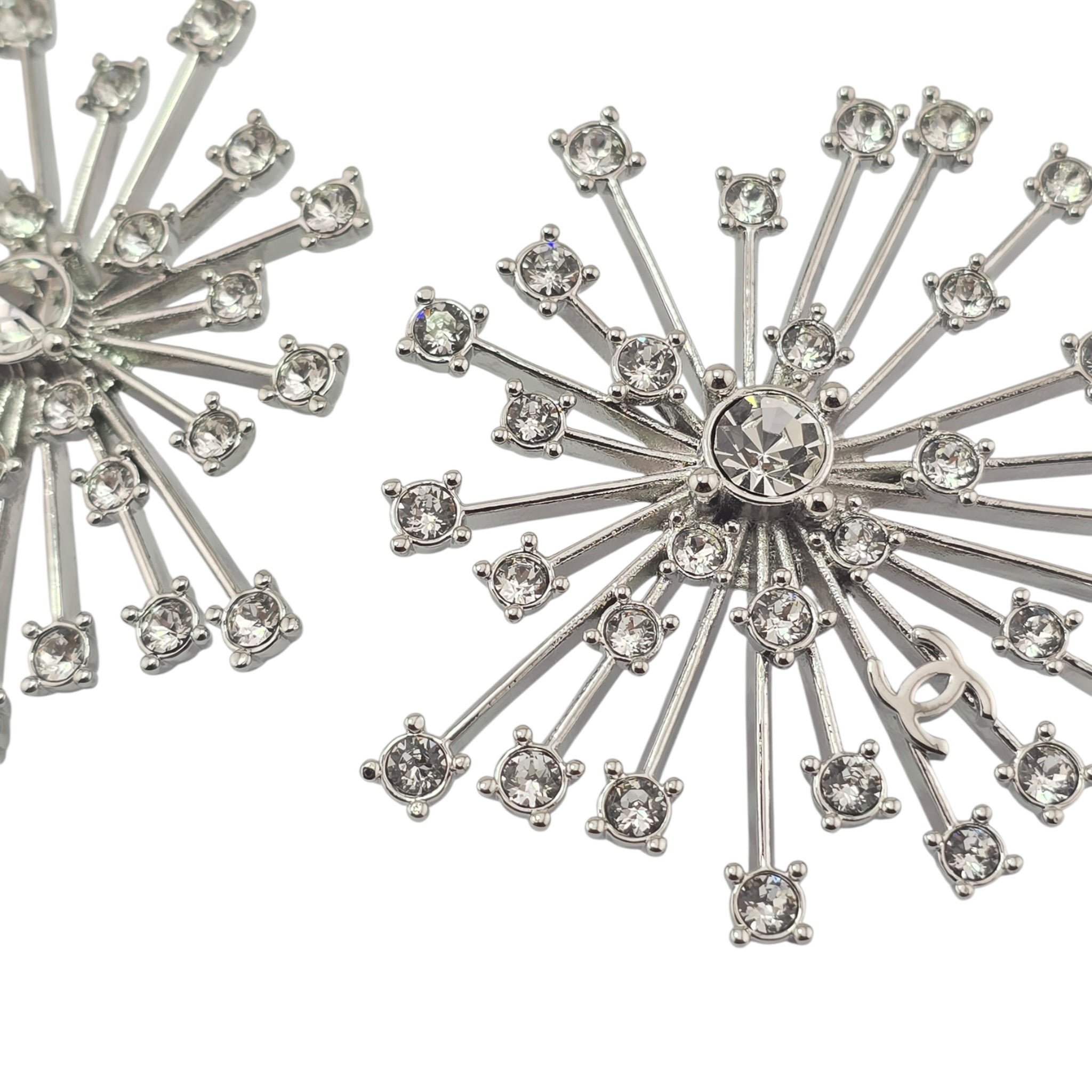 Chanel CC Stud Silver Earrings 2026 SS26 CHANEL