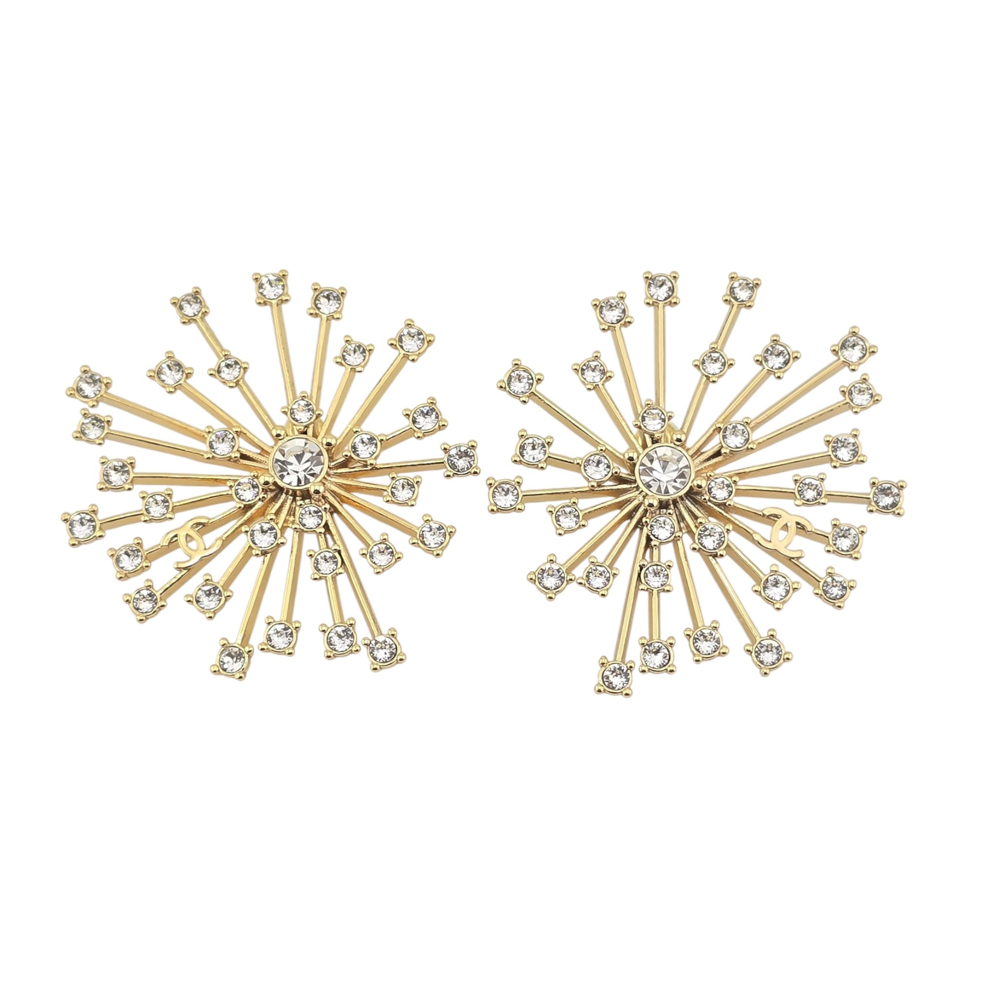 Chanel CC Stud Gold Earrings 2026 SS26 CHANEL