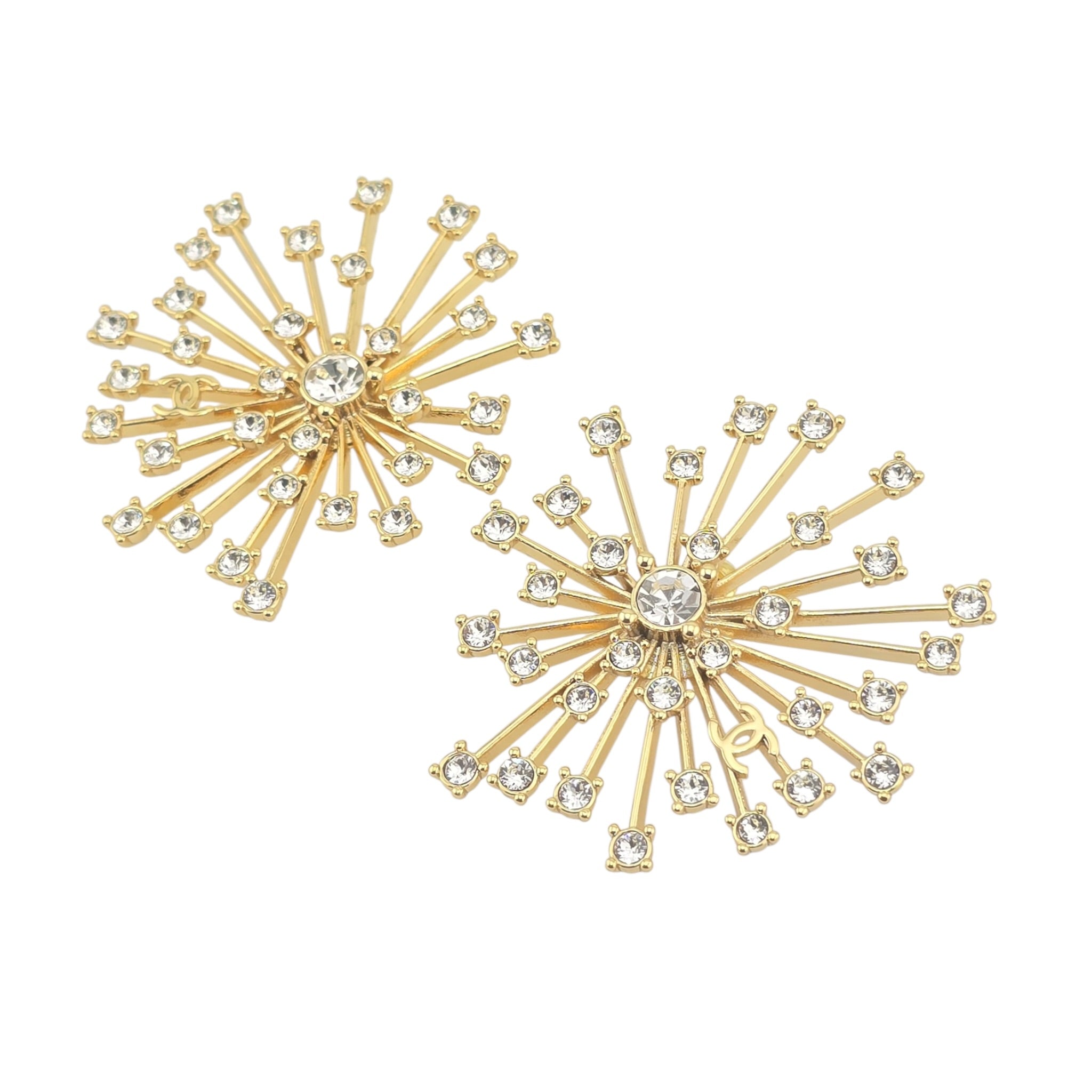 Chanel CC Stud Gold Earrings 2026 SS26 CHANEL