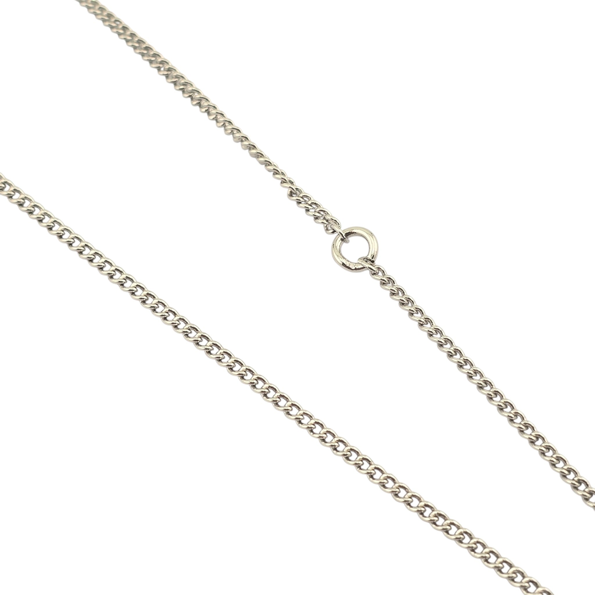 Chanel CC Arrow Pendant Silver Necklace 2026 SS26 CHANEL