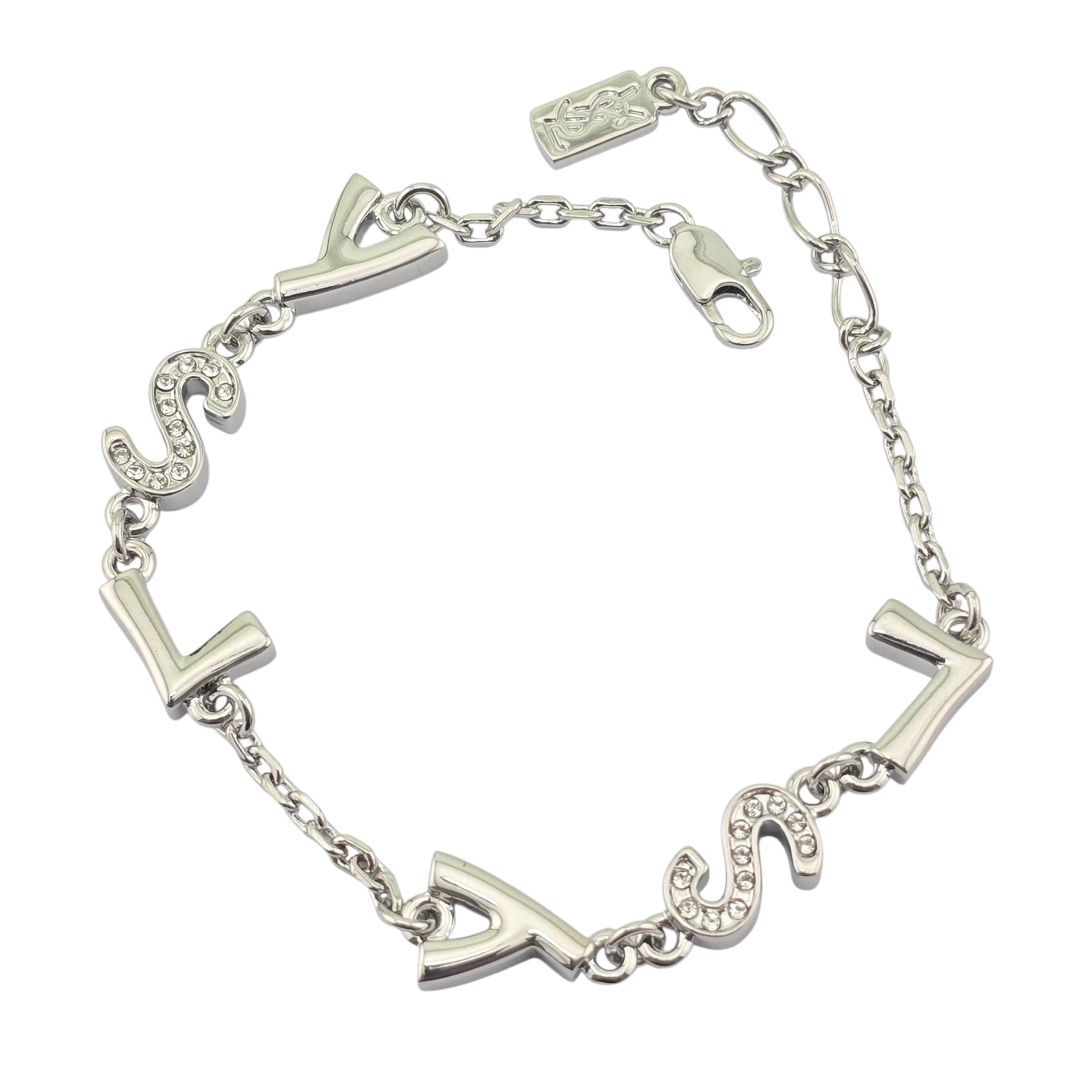 YSL Saint Laurent Silver Bracelet SAINT LAURENT