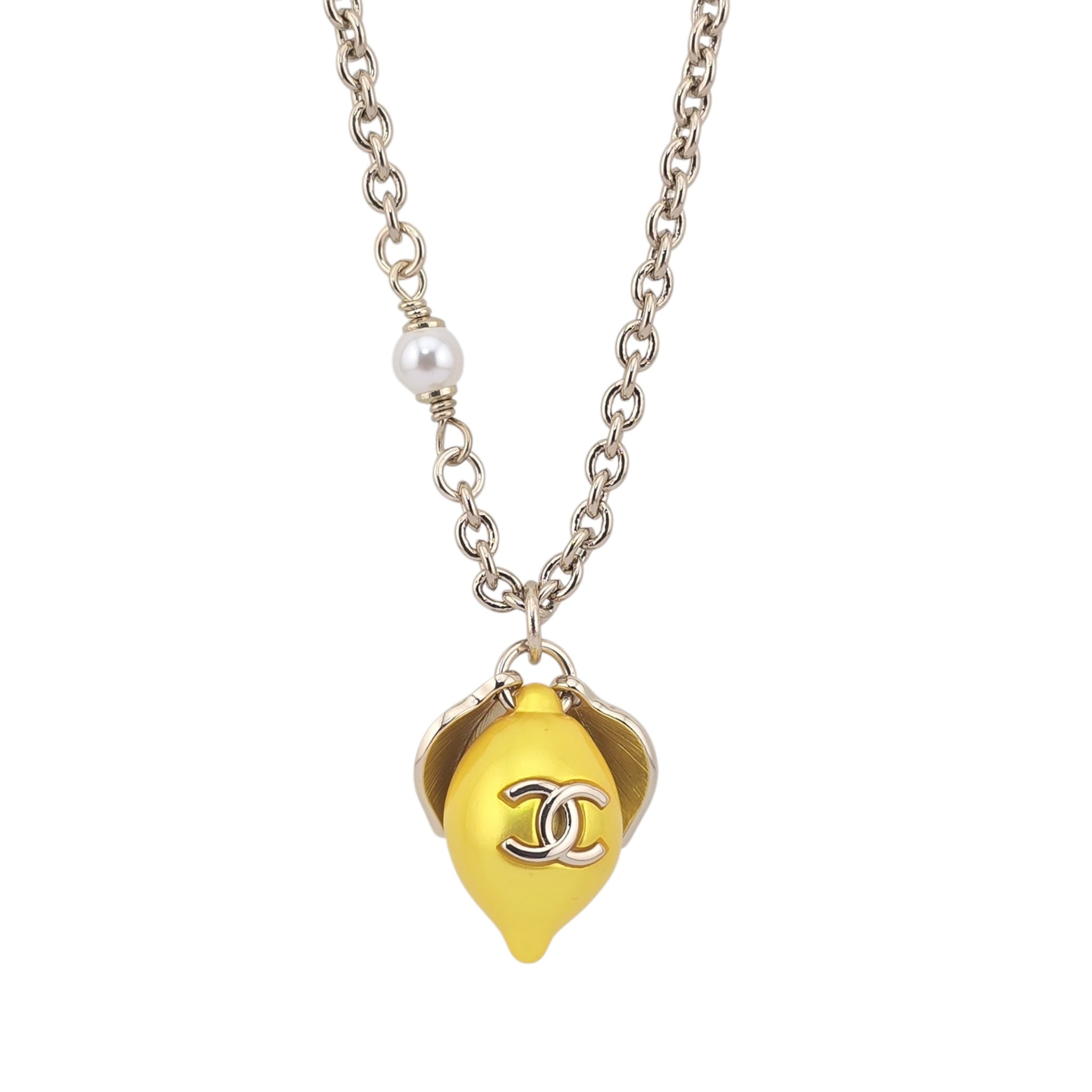 Chanel CC Lemon Pendant Necklace 2026 CHANEL