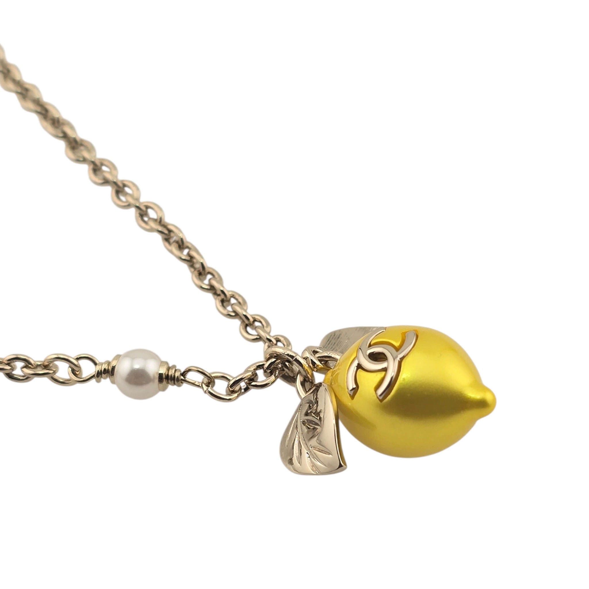 Chanel CC Lemon Pendant Necklace 2026 CHANEL