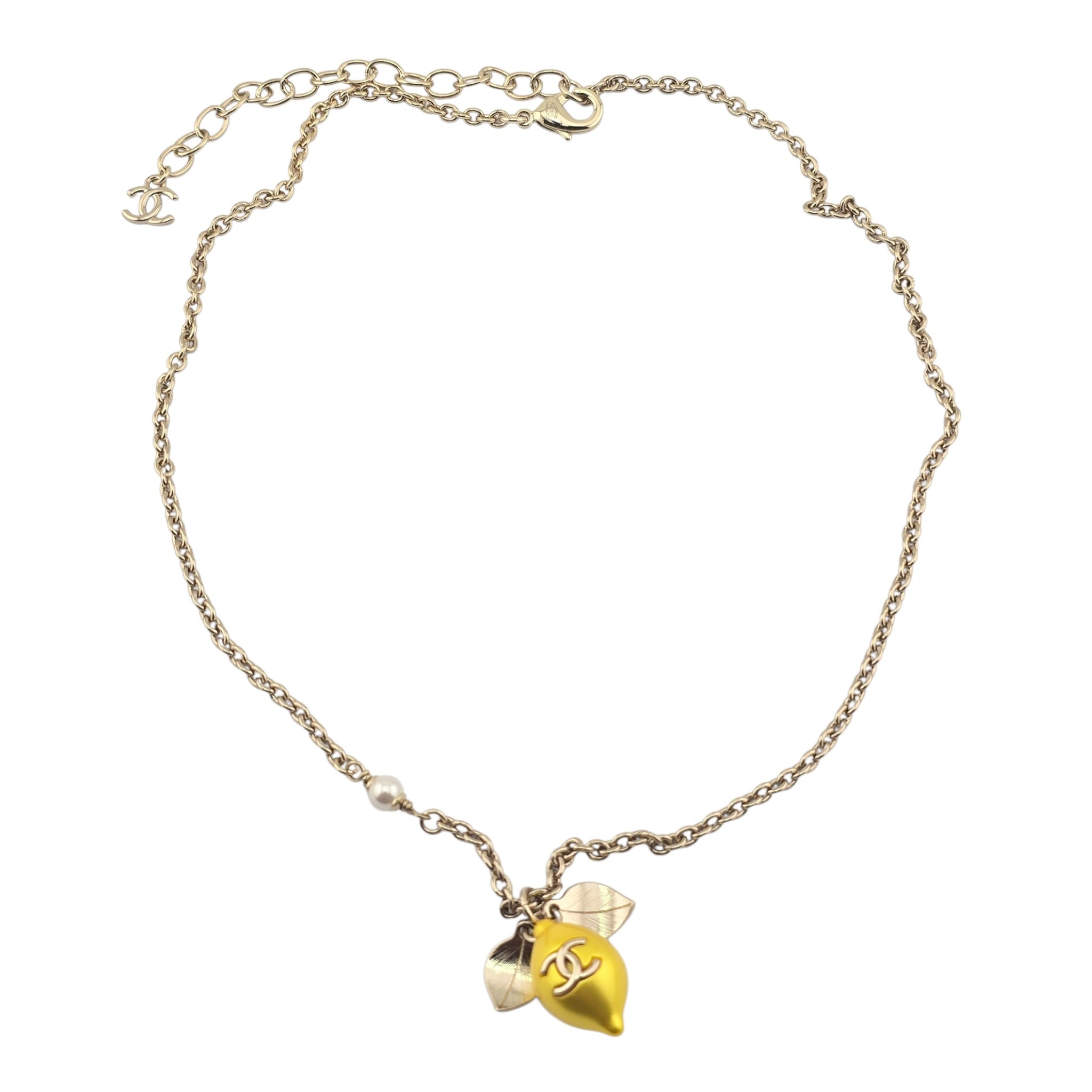 Chanel CC Lemon Pendant Necklace 2026 CHANEL