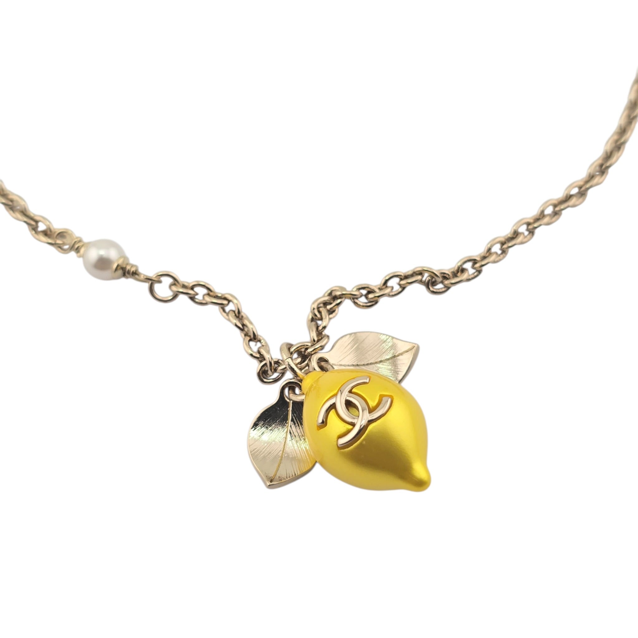 Chanel CC Lemon Pendant Necklace 2026 CHANEL