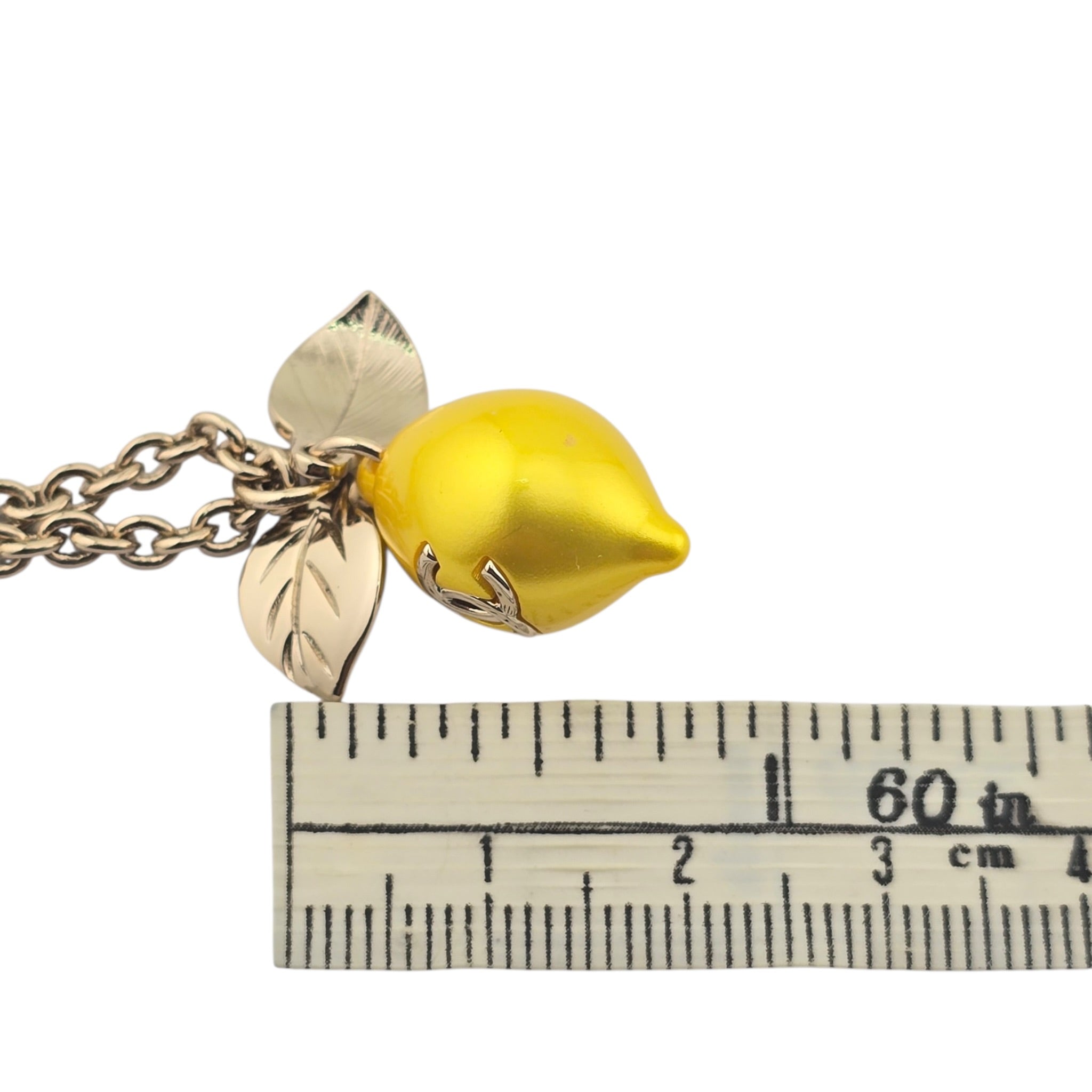 Chanel CC Lemon Pendant Necklace 2026 CHANEL