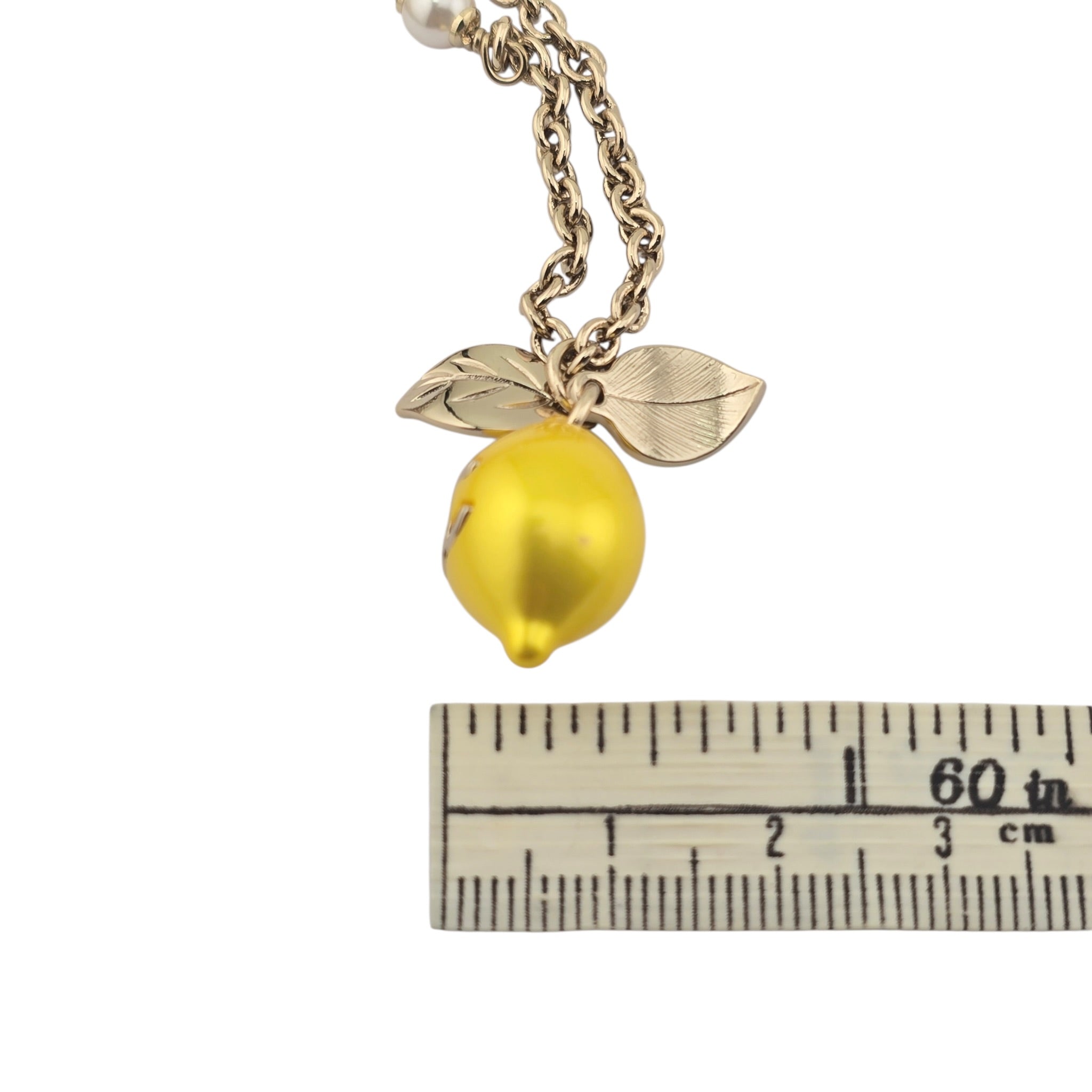 Chanel CC Lemon Pendant Necklace 2026 CHANEL