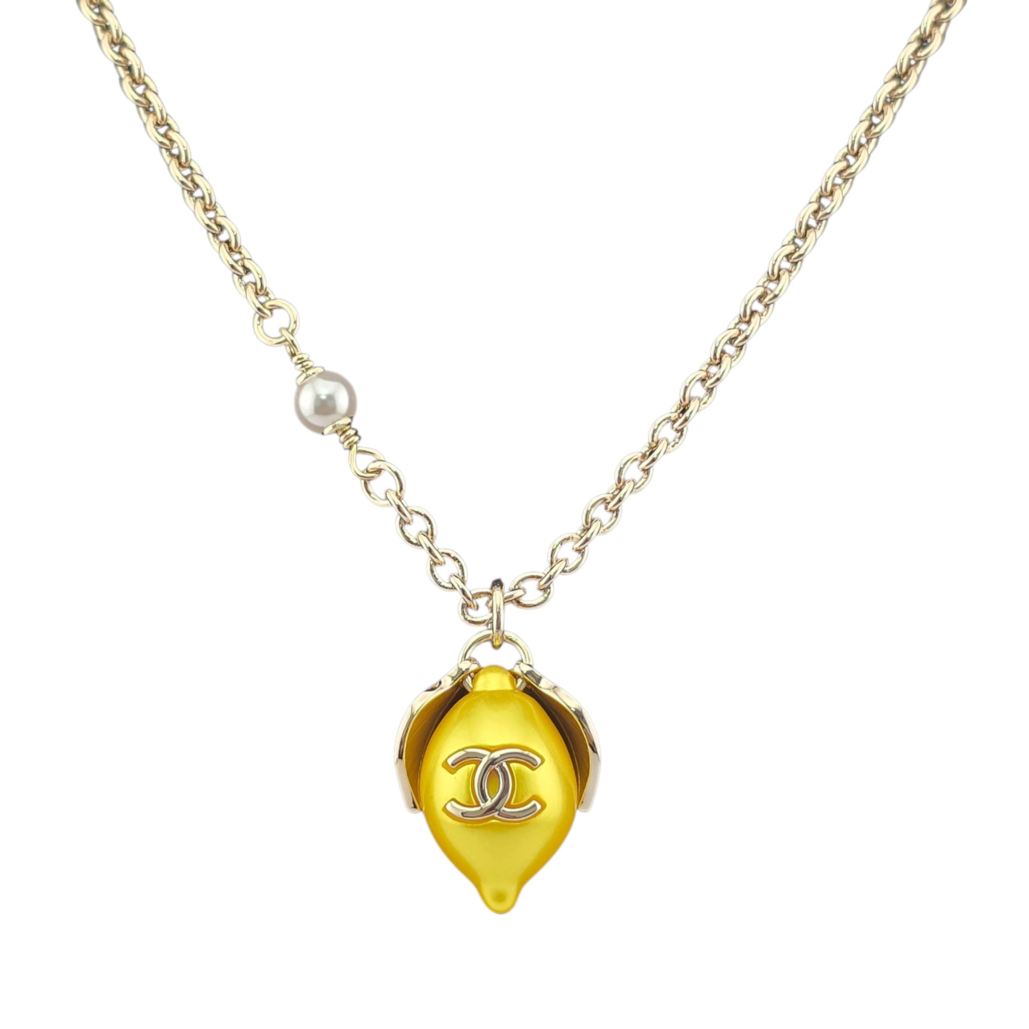 Chanel CC Lemon Pendant Necklace 2026 CHANEL