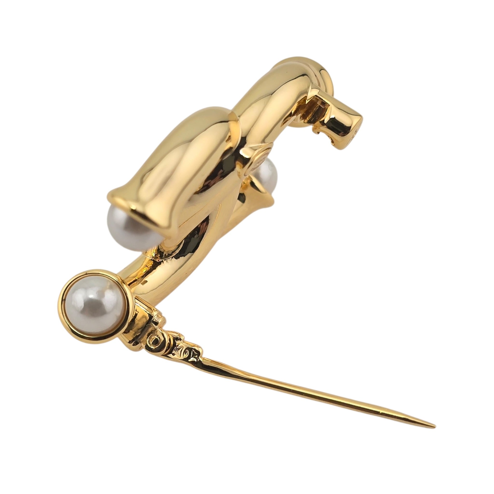 Chanel CC Gold Faux Pearls Brooch 2026 CHANEL
