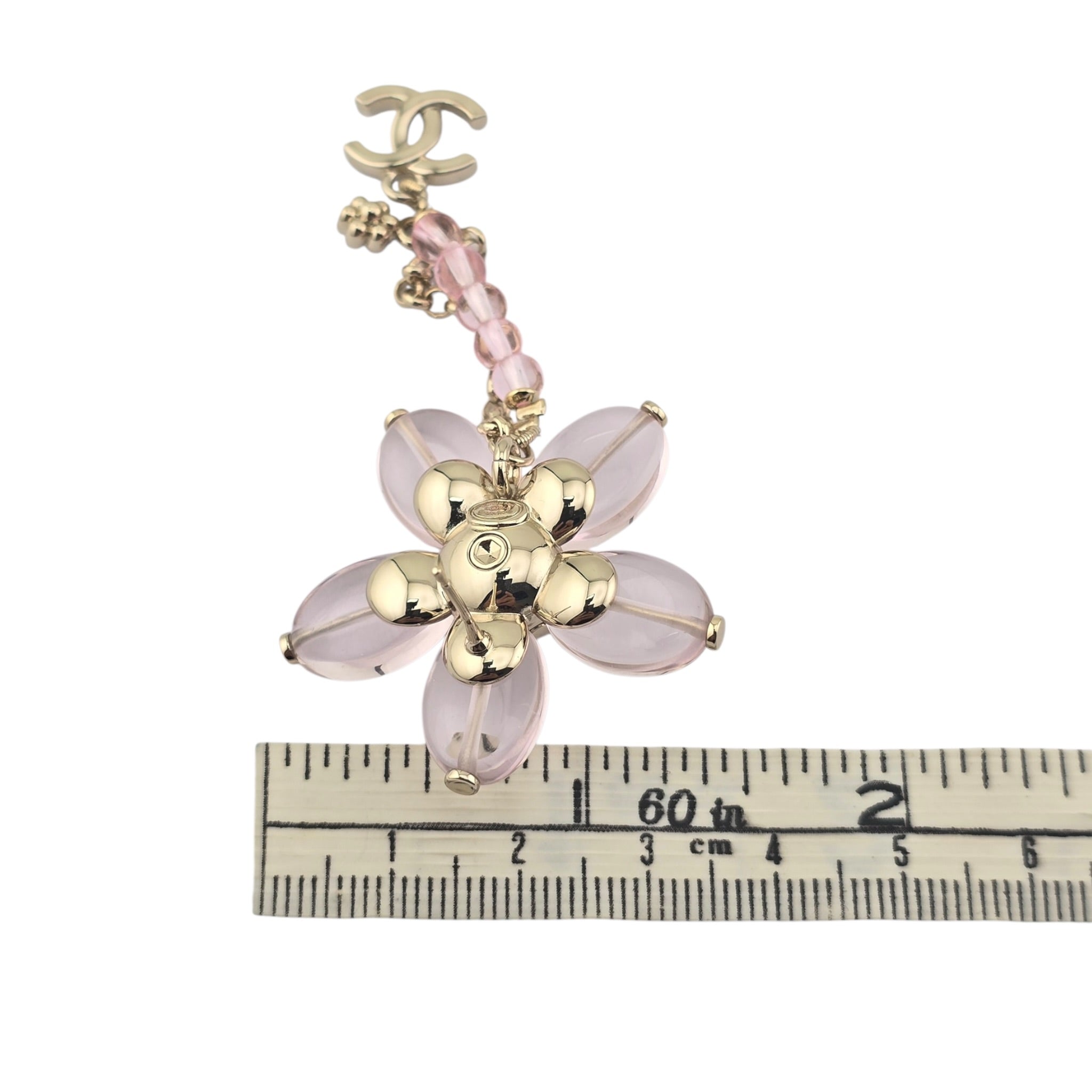 Chanel CC Pink Resin Floral Earrings 2026 CHANEL