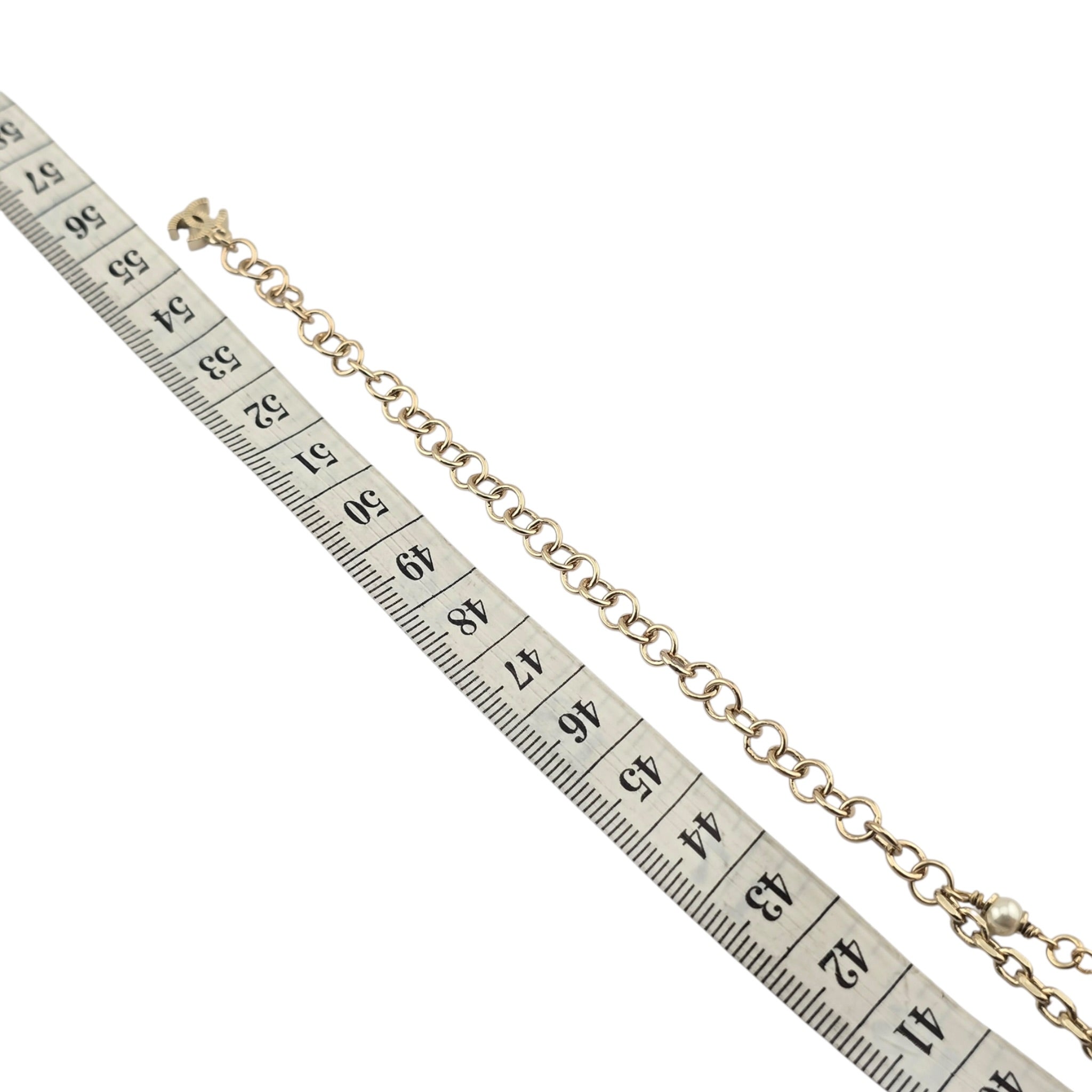 Chanel CC Faux Pearl Crystal Star Necklace 2024 CHANEL