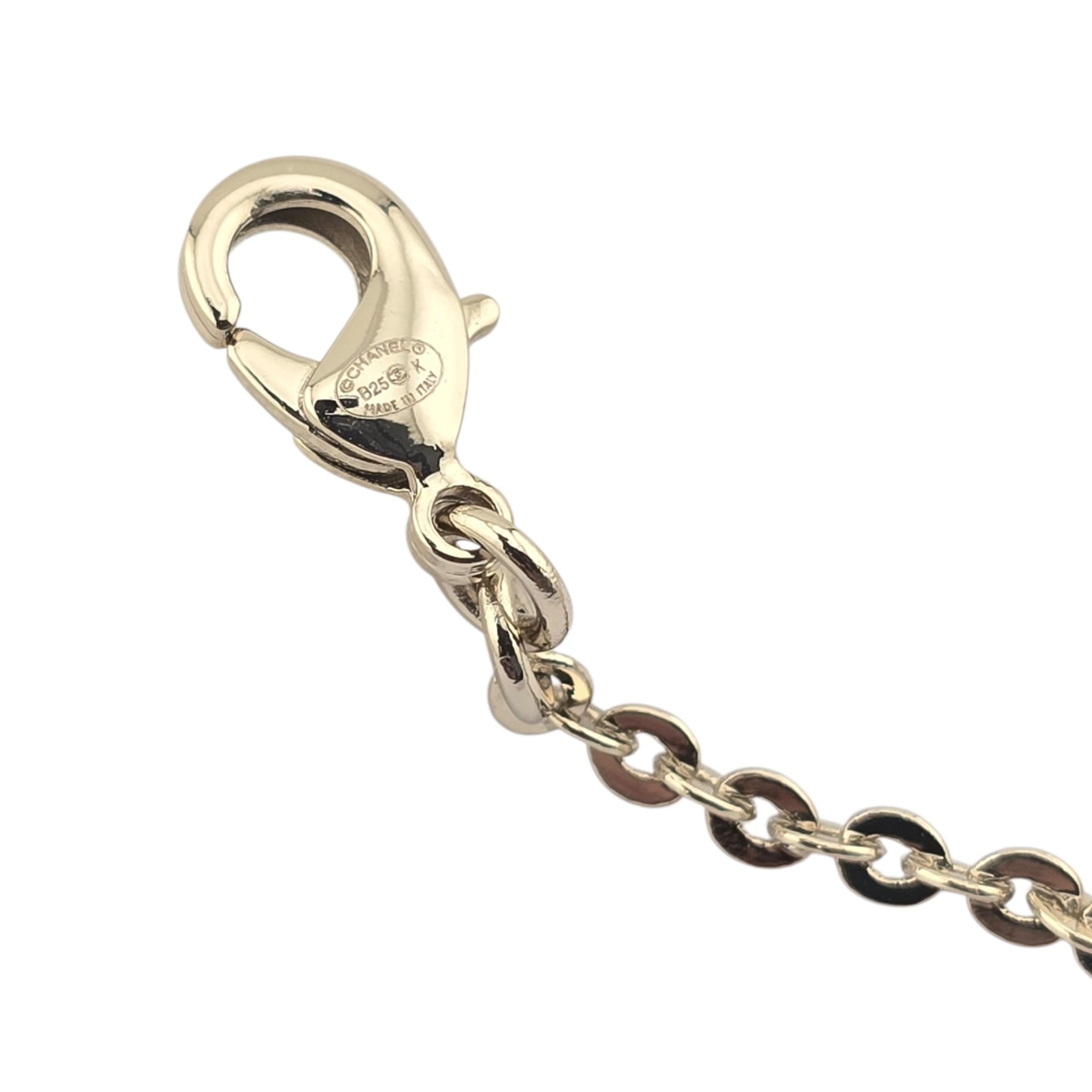 Chanel CC Gold Silver Bow Faux Pearl Long Necklace 2025 CHANEL