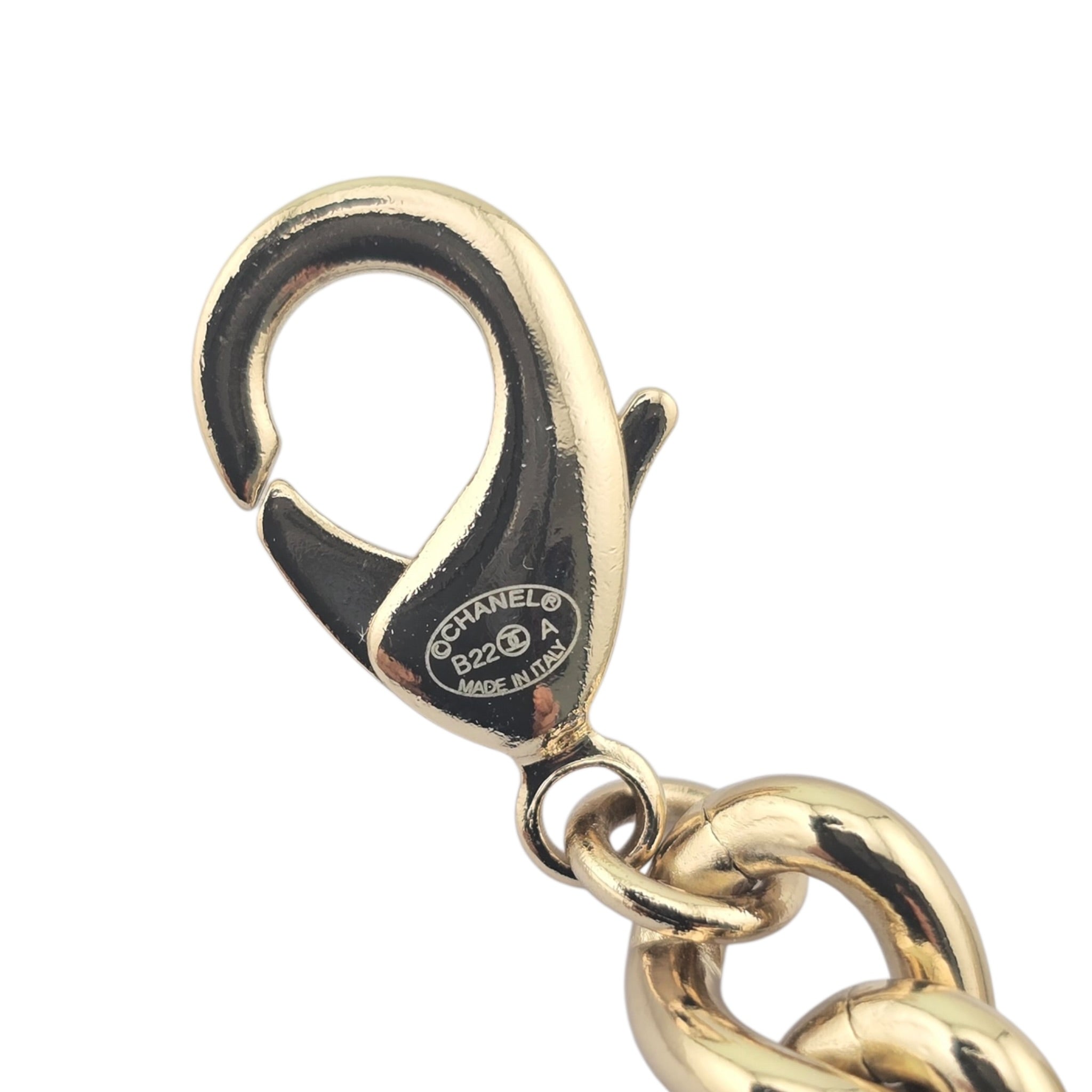 Chanel Metal Enamel Cha-Nel Logo Bracelet 2022 CHANEL