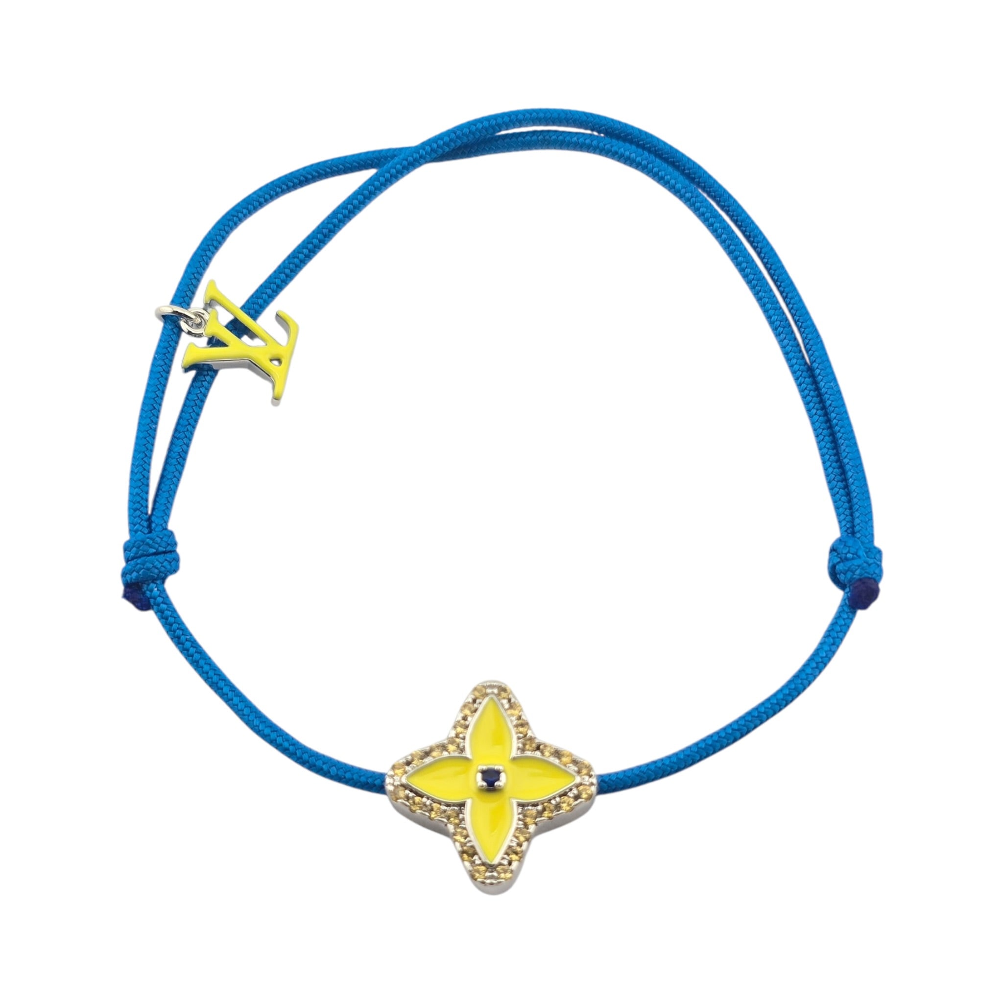 Louis Vuitton LV Monogram Stesia Cordon Bracelet - Blue LOUIS VUITTON