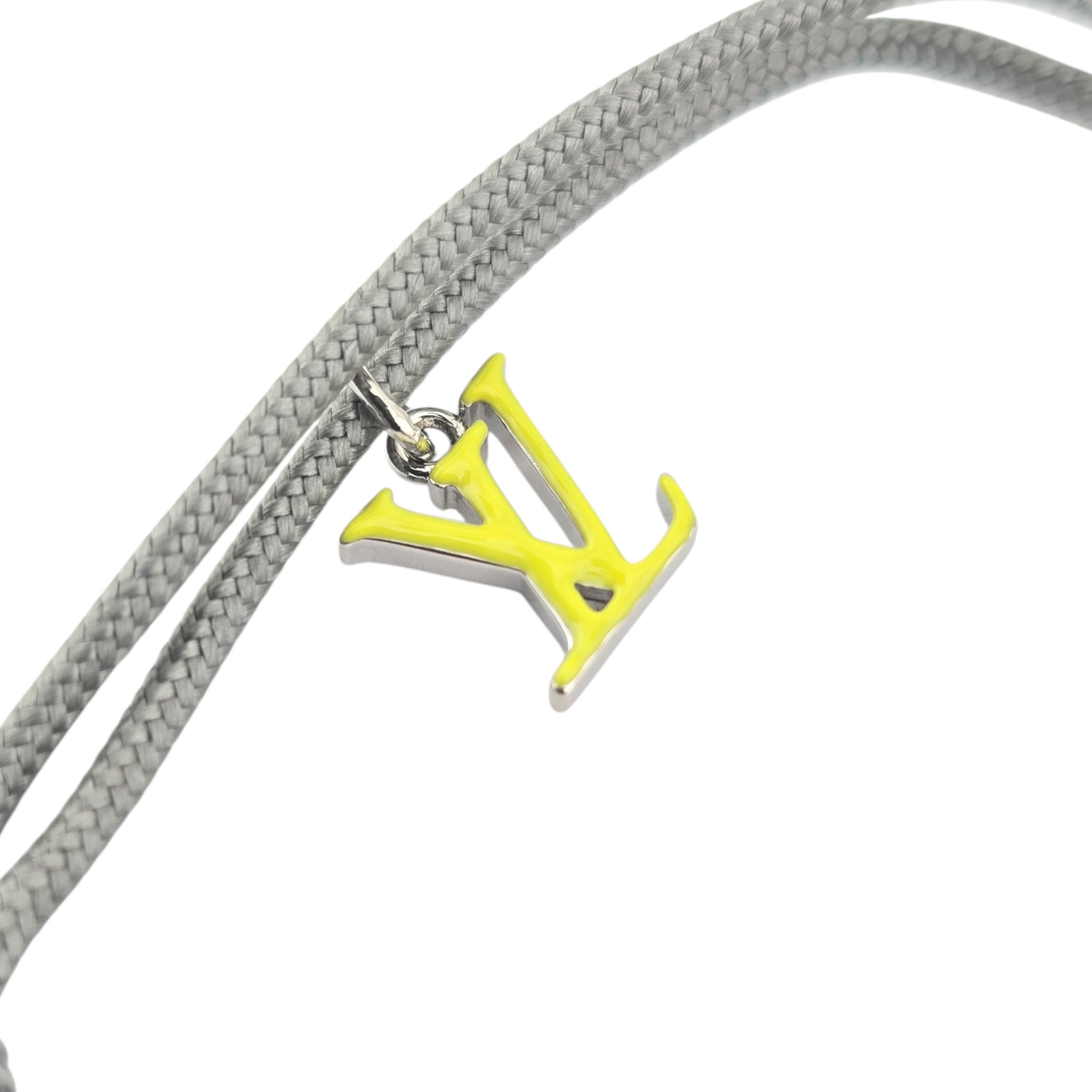 Louis Vuitton LV Monogram Stesia Cordon Bracelet - Grey LOUIS VUITTON