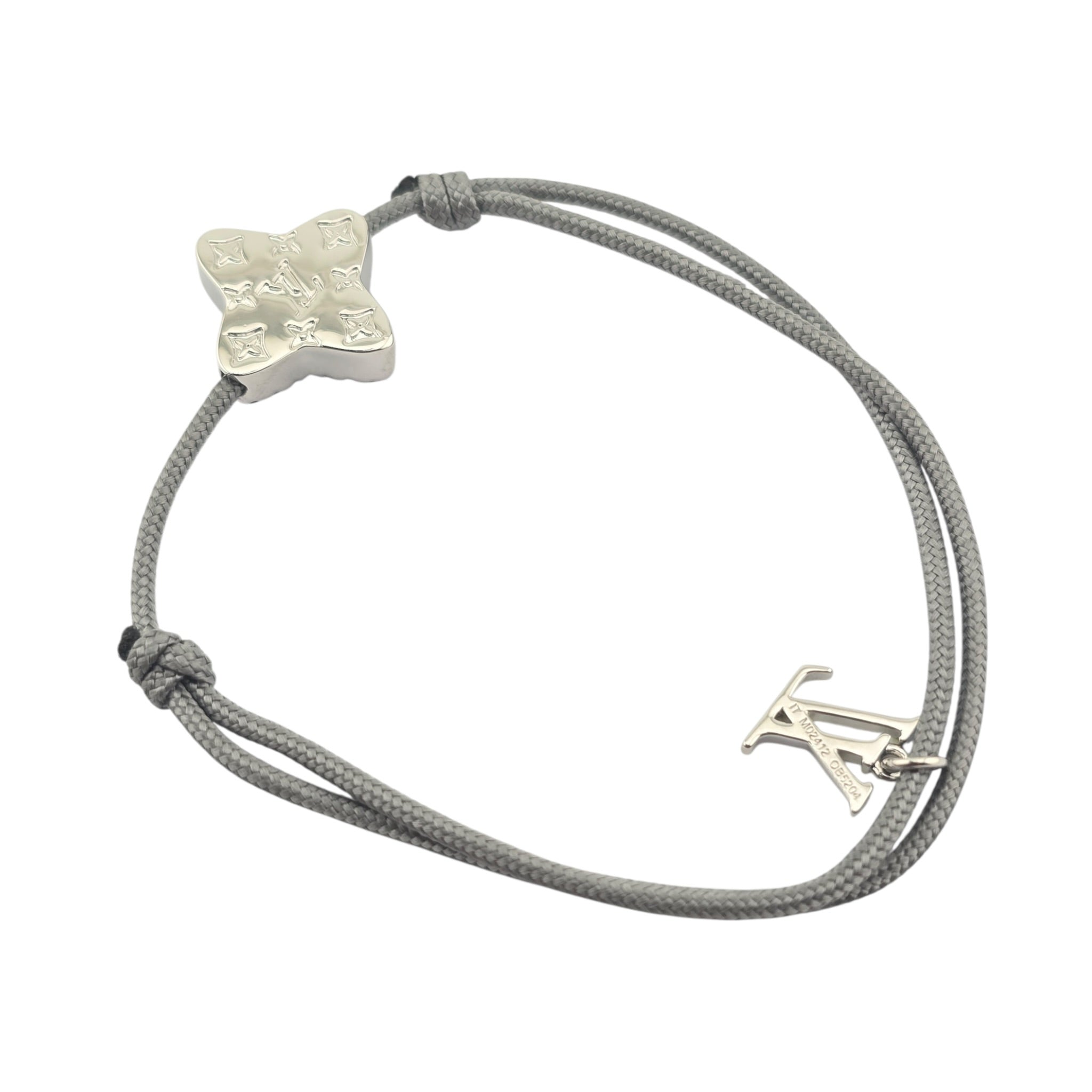 Louis Vuitton LV Monogram Stesia Cordon Bracelet - Grey LOUIS VUITTON