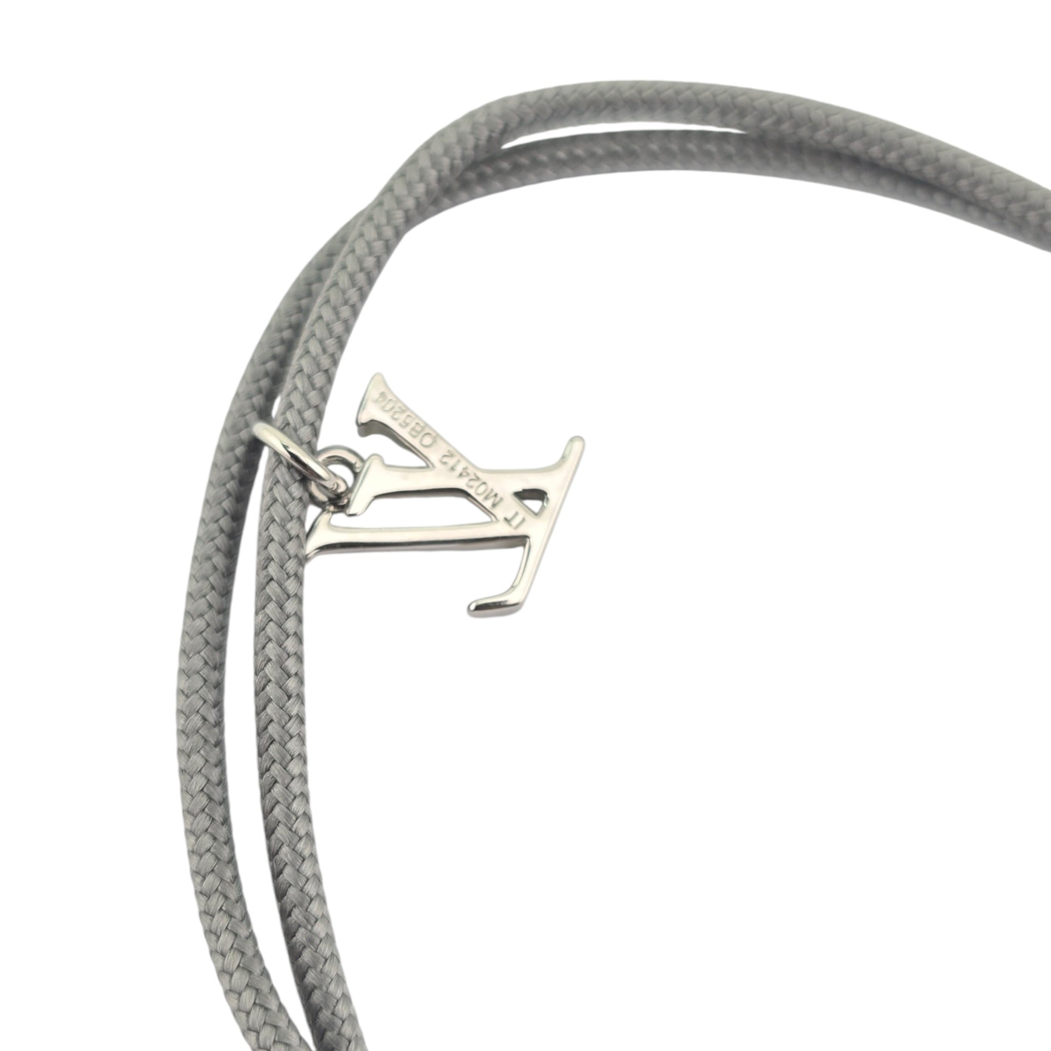 Louis Vuitton LV Monogram Stesia Cordon Bracelet - Grey LOUIS VUITTON