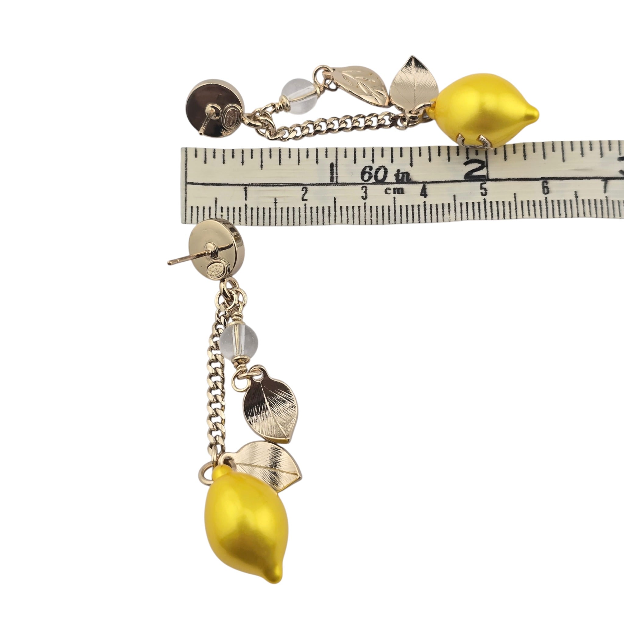 Chanel CC Lemons Drop Earrings 2026 CHANEL