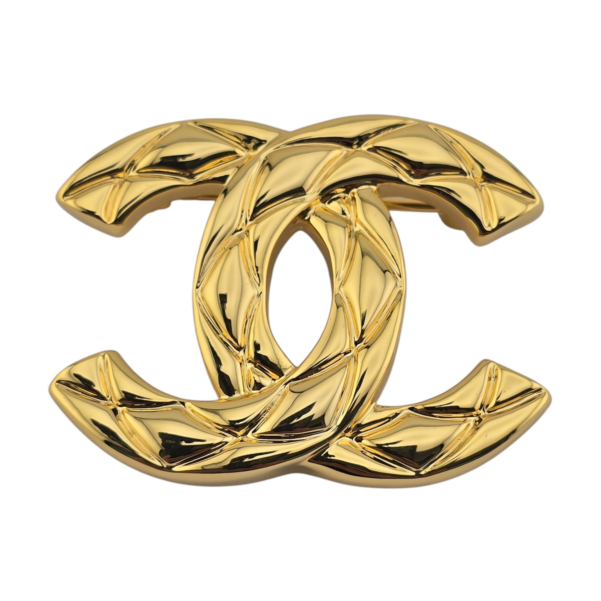 Chanel CC Gold Quilted Brooch 2026