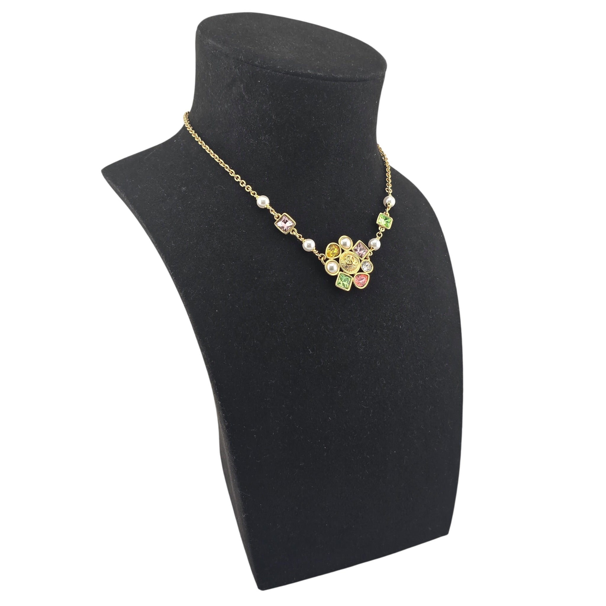 Chanel CC Gold Multicoloured Choker 2026 CHANEL