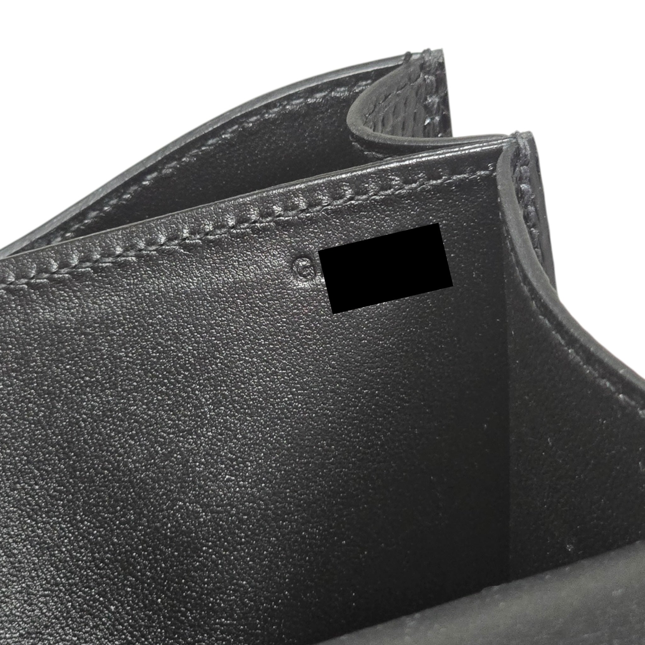 Hermès Constance 24 Noir Lizard Niloticus Palladium Hardware HERMES