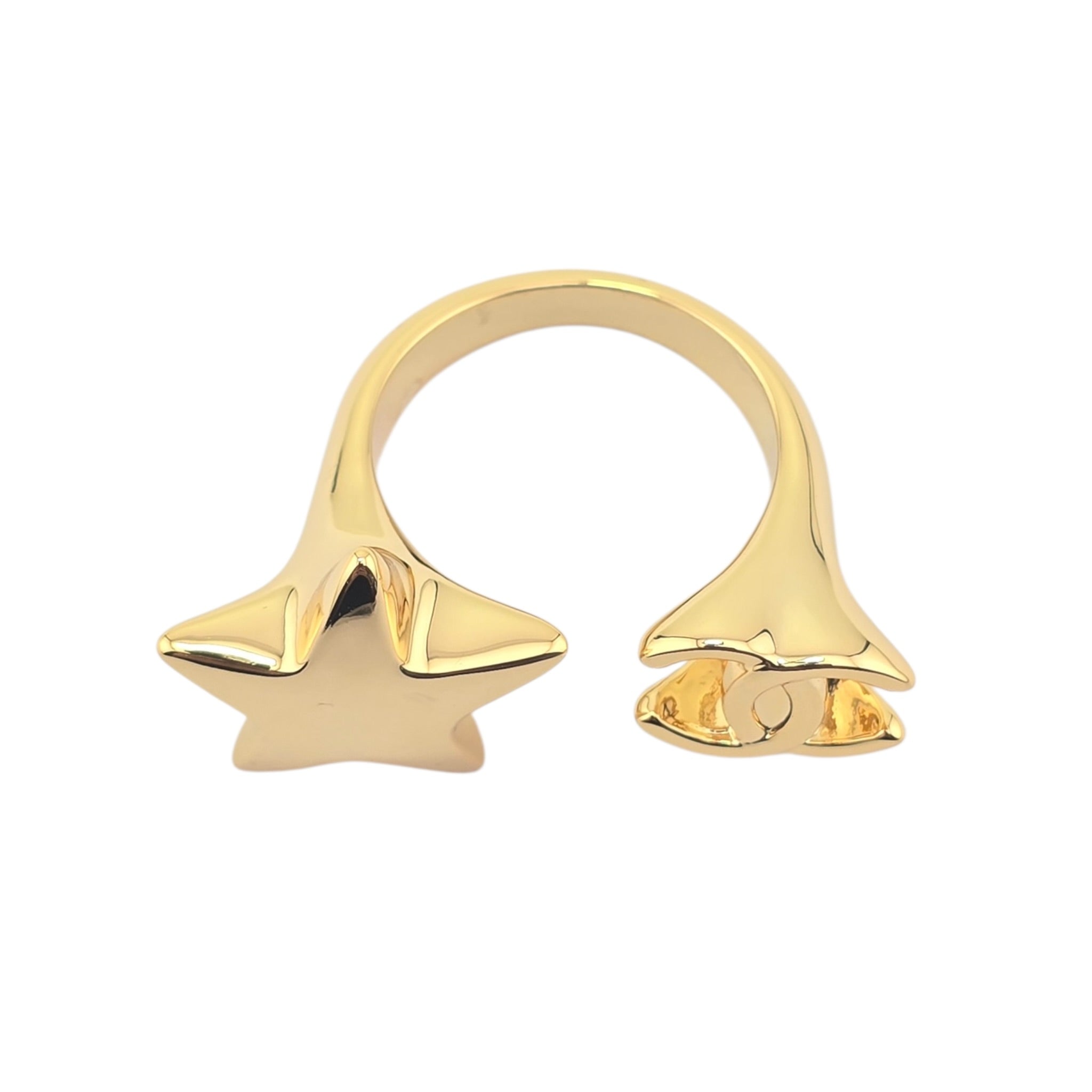Chanel CC Gold Star Ring 2026 CHANEL