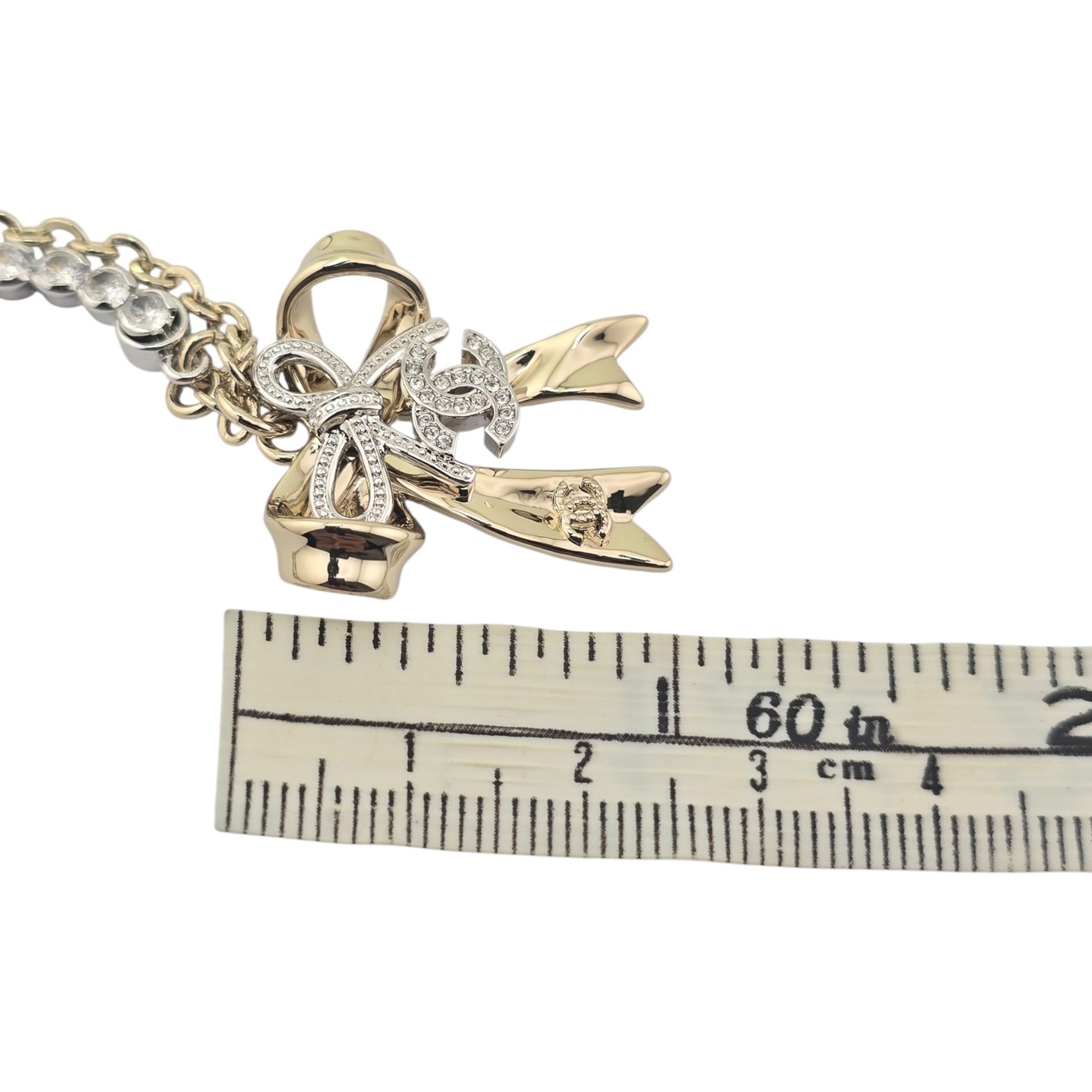 Chanel CC Gold Bow Necklace 2025 CHANEL