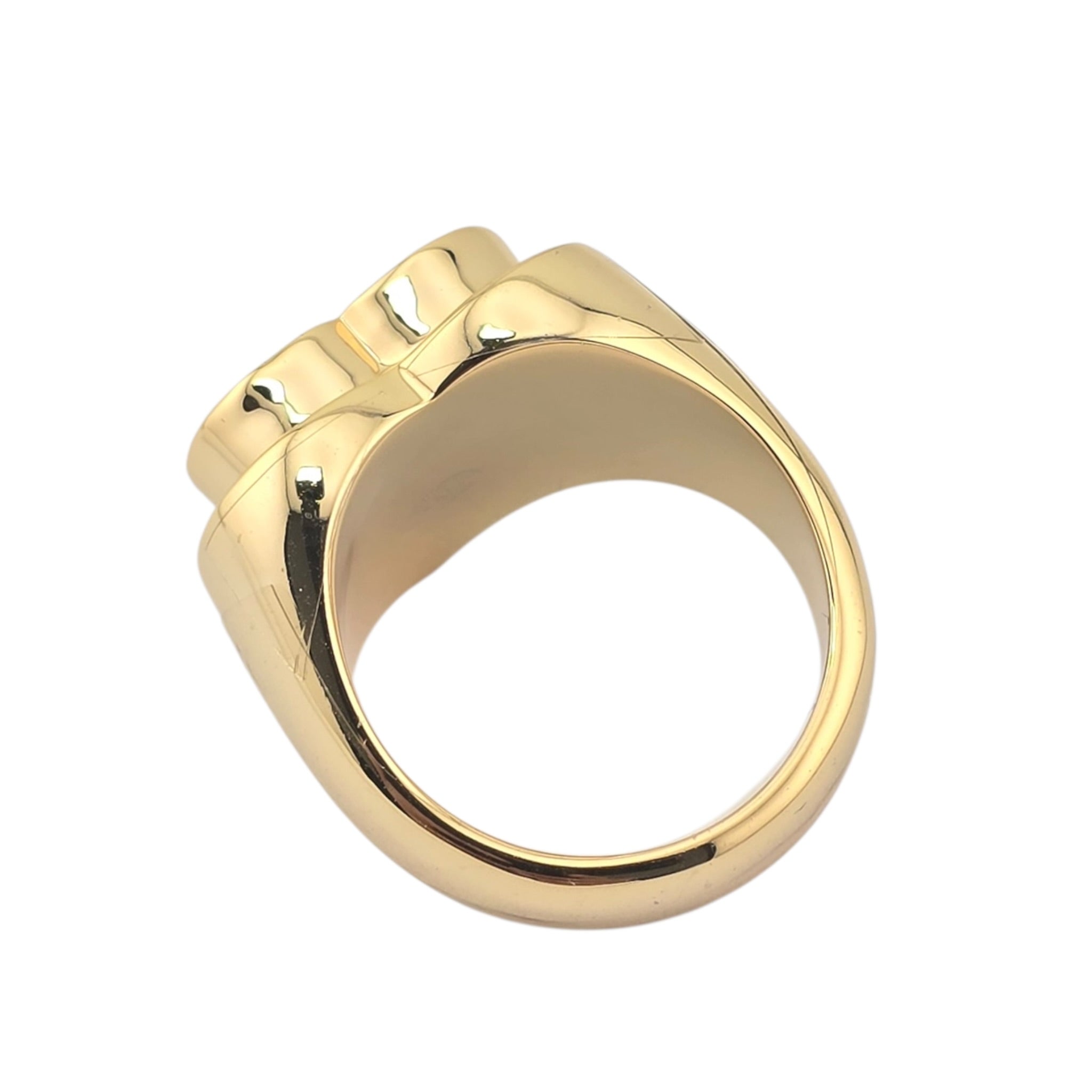 Chanel CC Red Heart Gold Ring 2026 CHANEL