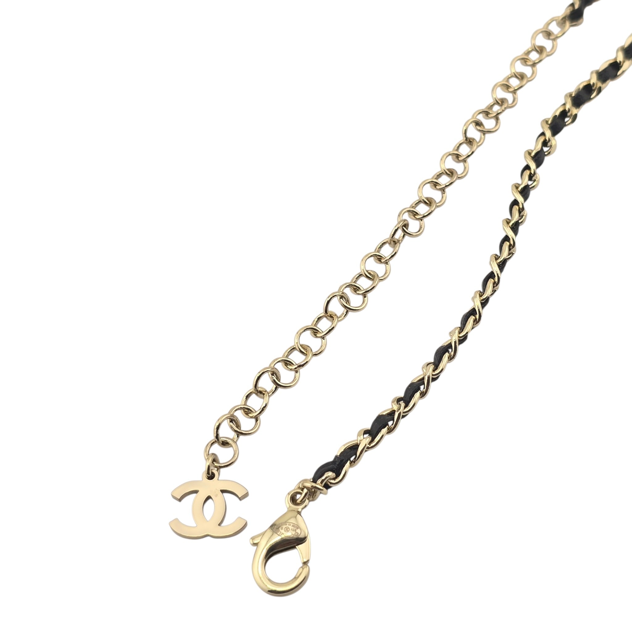 Chanel CC Faux Pearl Crystal Long Necklace 2021 CHANEL